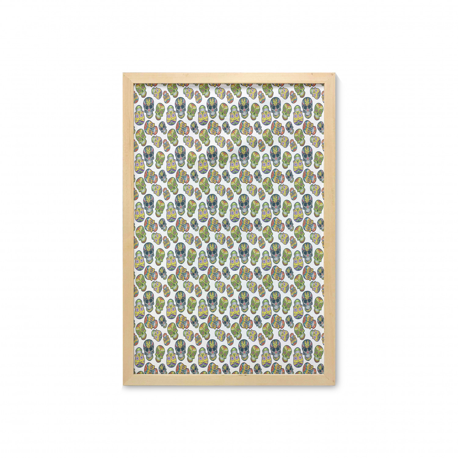 Ambesonne Sugar Skull Wall Art with Frame for Bathrooms Living Room Dorms - Picture 70 of 121