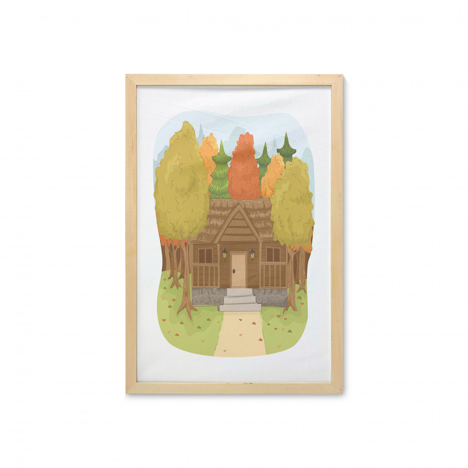 Ambesonne Country Wall Art with Frame for Bathrooms Living Room Dorms - Picture 8 of 123