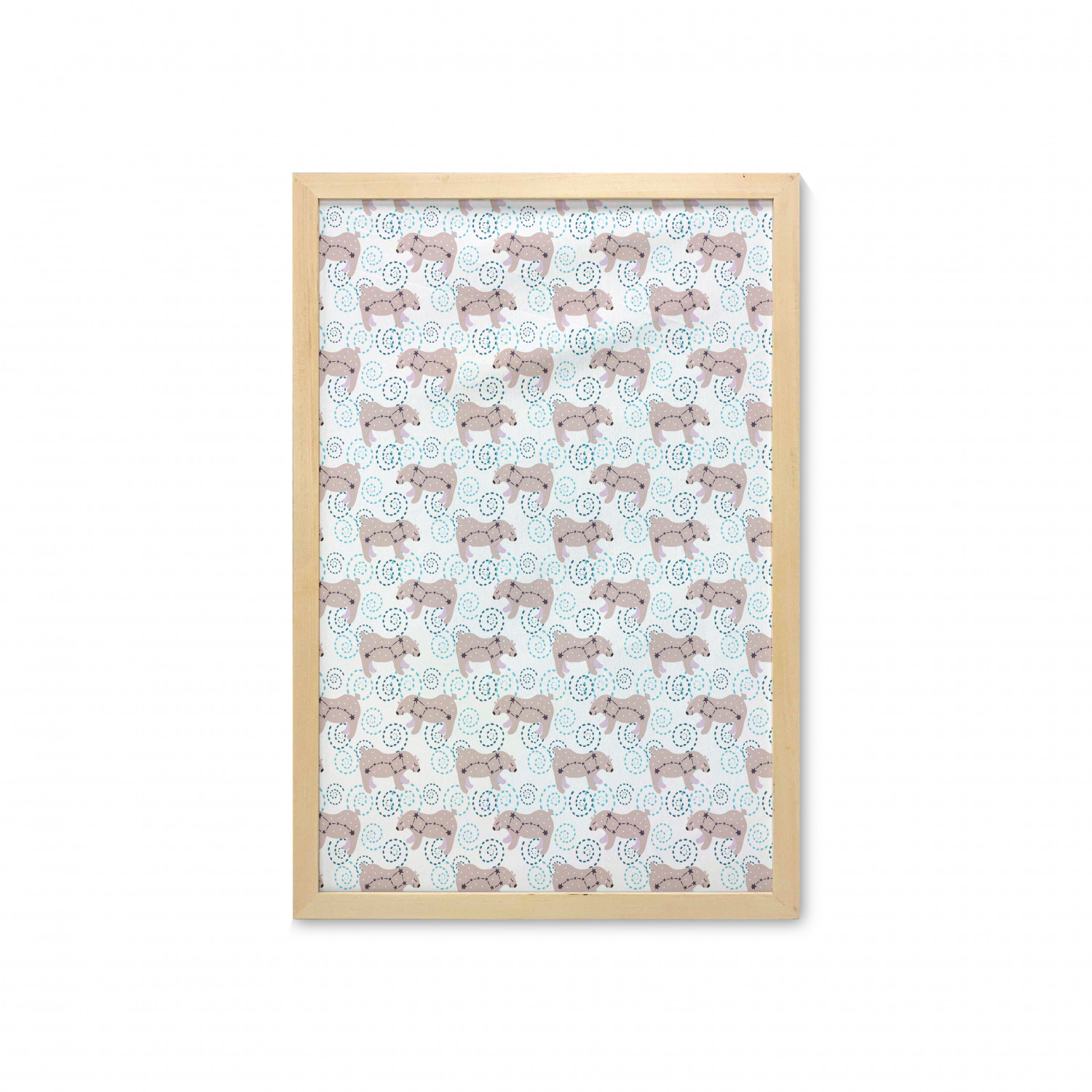 Ambesonne Bear Pattern Wall Art with Frame for Bathrooms Living Room Dorms - Picture 22 of 121