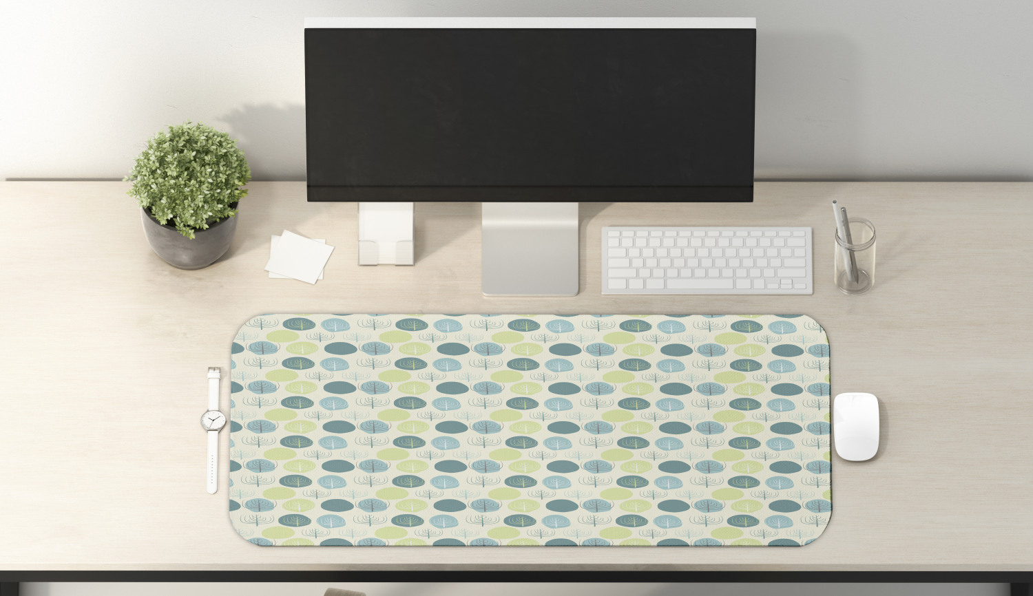 Ambesonne Garden Rectangle Non-Slip Mousepad, 31" x 12" Gaming Size - Picture 95 of 101