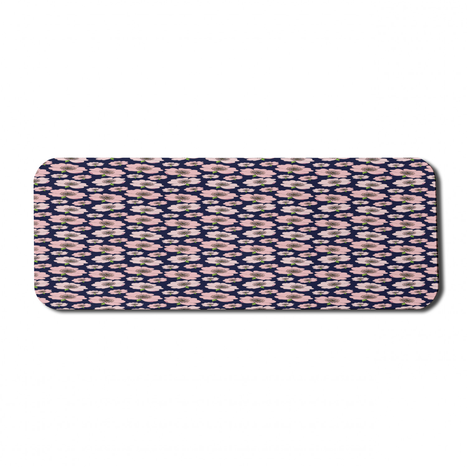 Ambesonne Floral Blossom Rectangle Non-Slip Mousepad, 31" x 12" Gaming Size - Picture 18 of 105