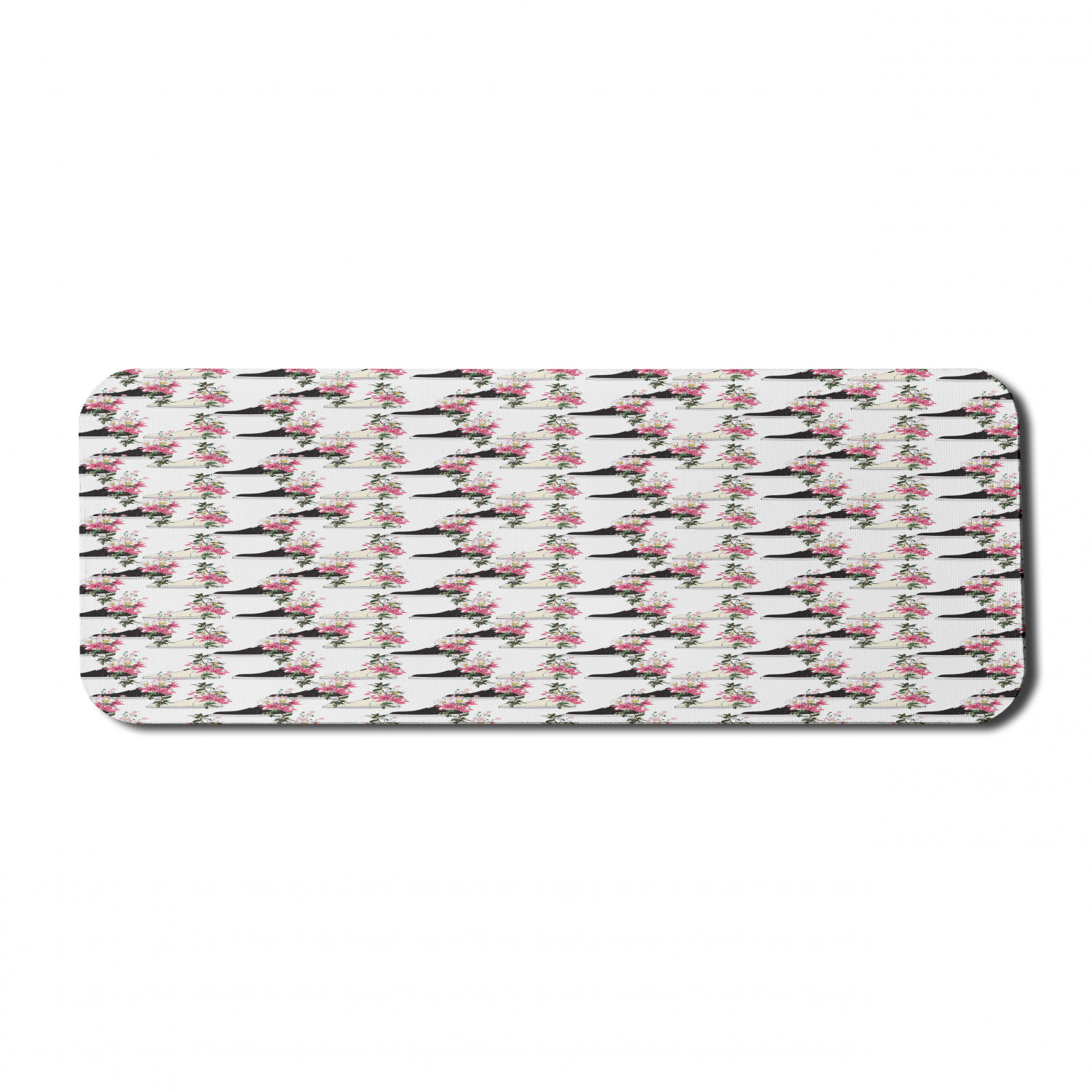 Ambesonne Floral Blossom Rectangle Non-Slip Mousepad, 31" x 12" Gaming Size - Picture 70 of 105