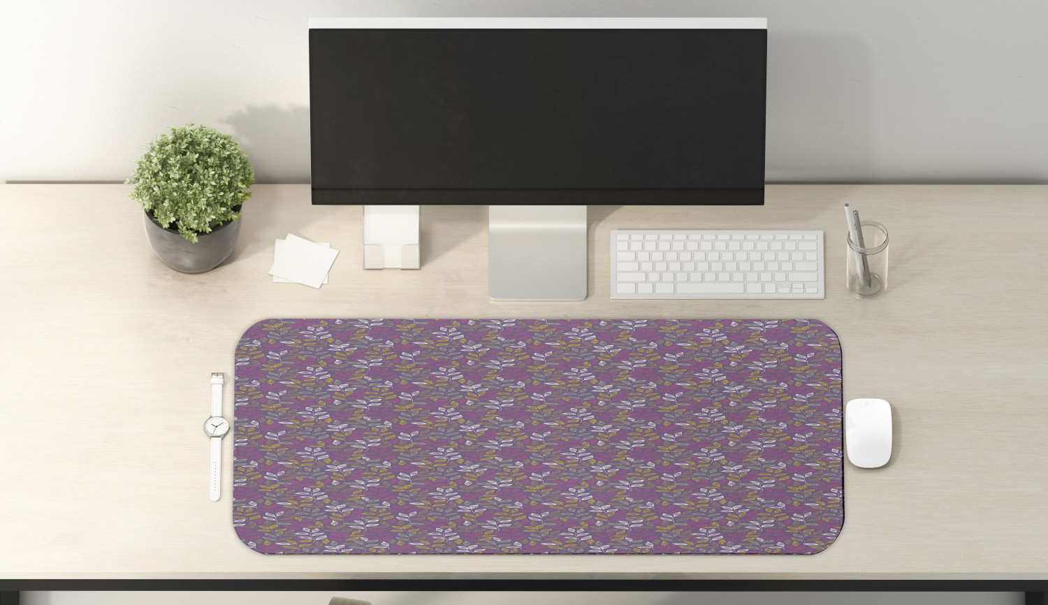 Ambesonne Garden Rectangle Non-Slip Mousepad, 31" x 12" Gaming Size - Picture 9 of 101