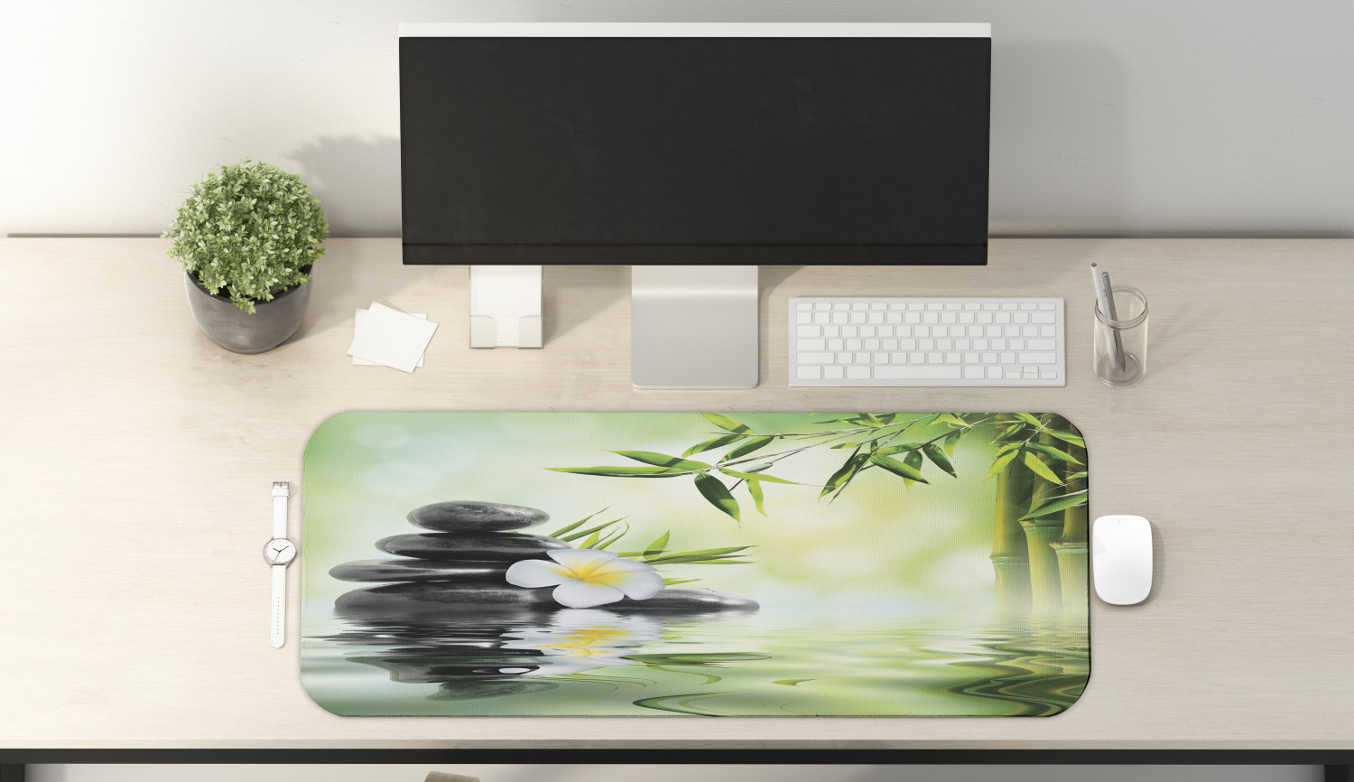 Ambesonne Garden Rectangle Non-Slip Mousepad, 31" x 12" Gaming Size - Picture 13 of 101