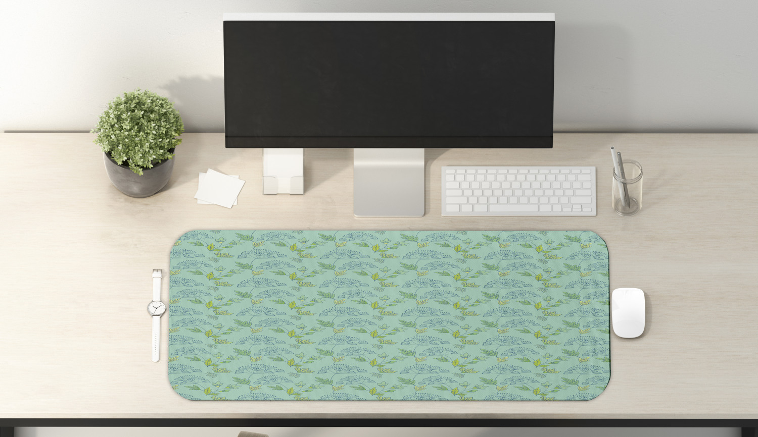 Ambesonne Garden Rectangle Non-Slip Mousepad, 31" x 12" Gaming Size - Picture 43 of 101