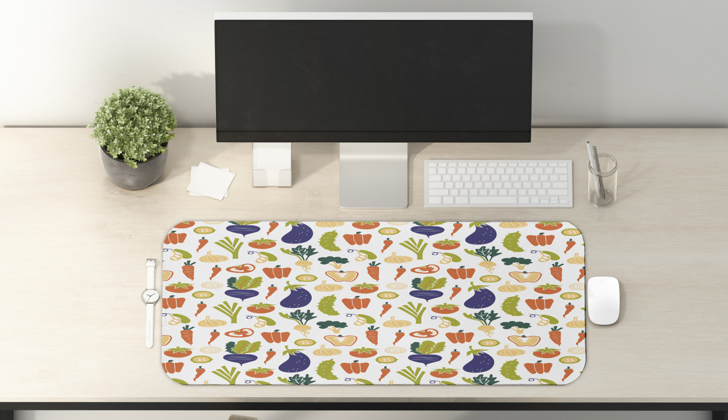 Ambesonne Garden Rectangle Non-Slip Mousepad, 31" x 12" Gaming Size - Picture 73 of 101