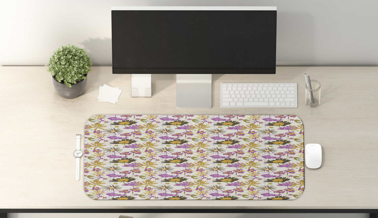 Ambesonne Garden Rectangle Non-Slip Mousepad, 31" x 12" Gaming Size - Picture 97 of 101