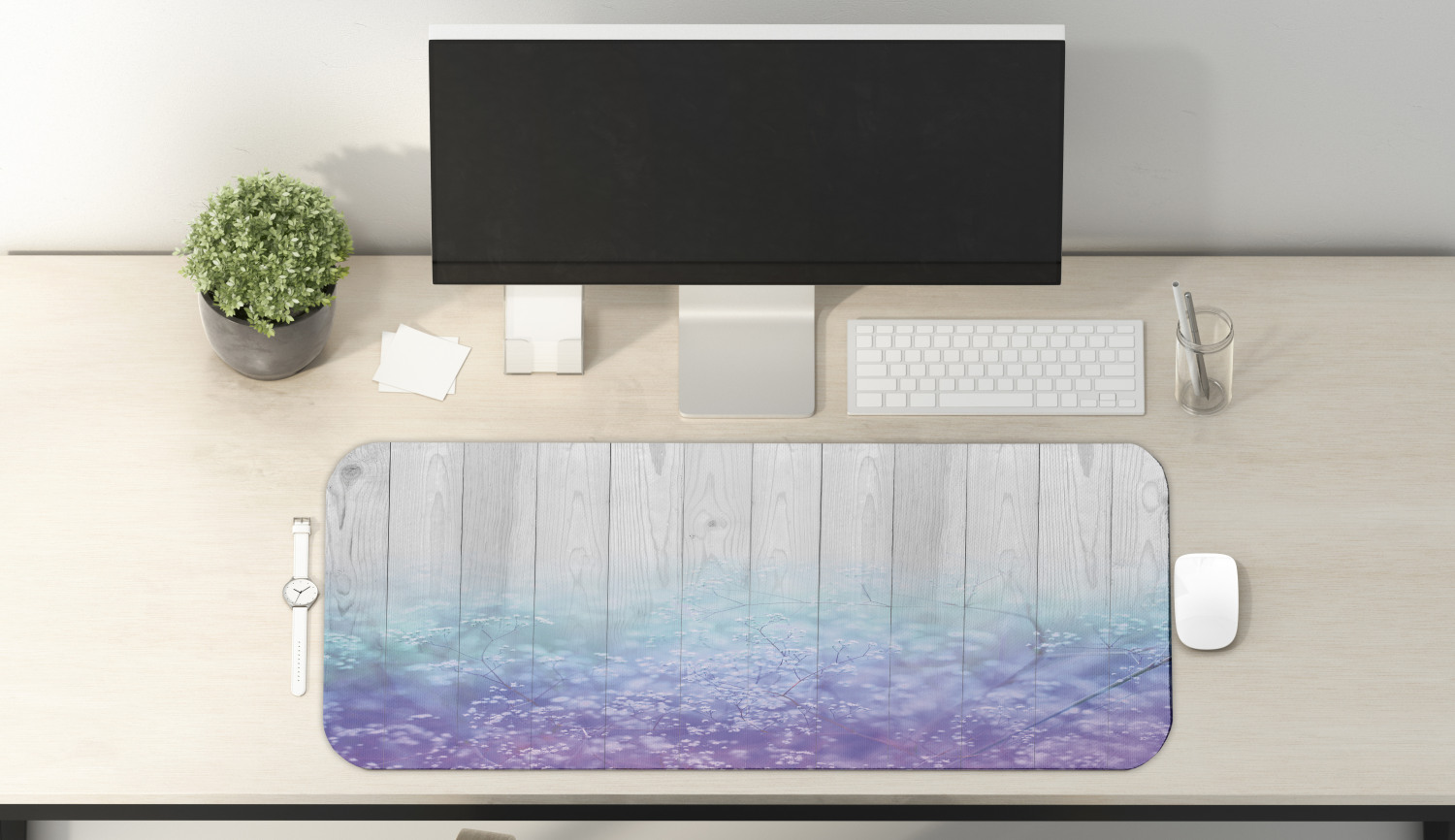 Ambesonne Garden Rectangle Non-Slip Mousepad, 31" x 12" Gaming Size - Picture 7 of 101