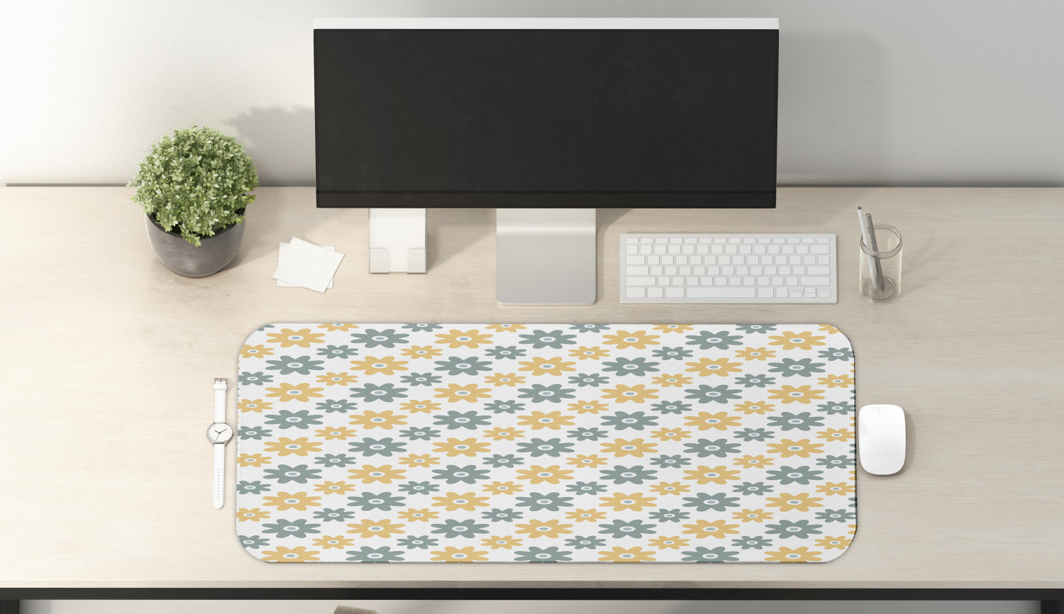 Ambesonne Garden Rectangle Non-Slip Mousepad, 31" x 12" Gaming Size - Picture 83 of 101
