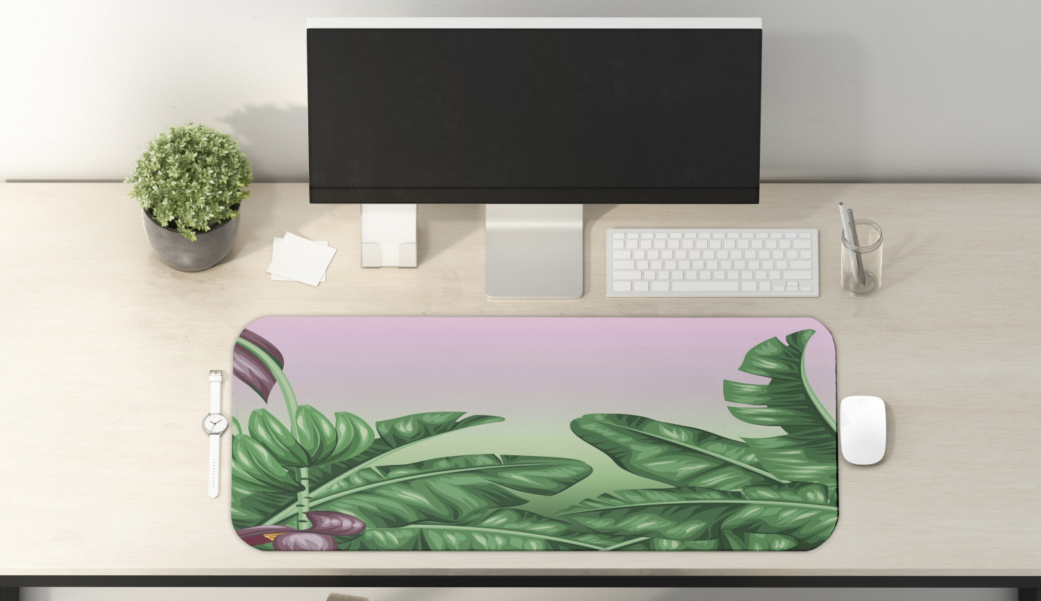 Ambesonne Garden Rectangle Non-Slip Mousepad, 31" x 12" Gaming Size - Picture 41 of 101