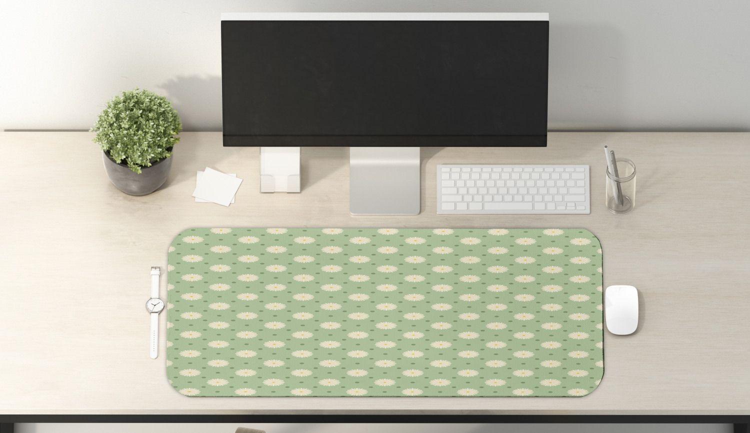 Ambesonne Garden Rectangle Non-Slip Mousepad, 31" x 12" Gaming Size - Picture 89 of 101