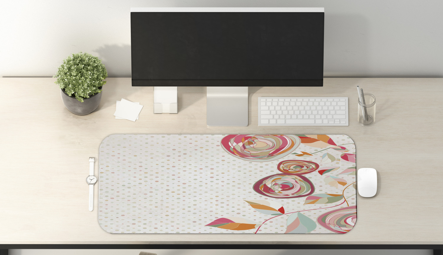 Ambesonne Garden Rectangle Non-Slip Mousepad, 31" x 12" Gaming Size - Picture 49 of 101