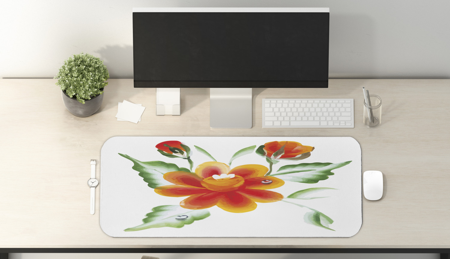 Ambesonne Garden Rectangle Non-Slip Mousepad, 31" x 12" Gaming Size - Picture 33 of 101