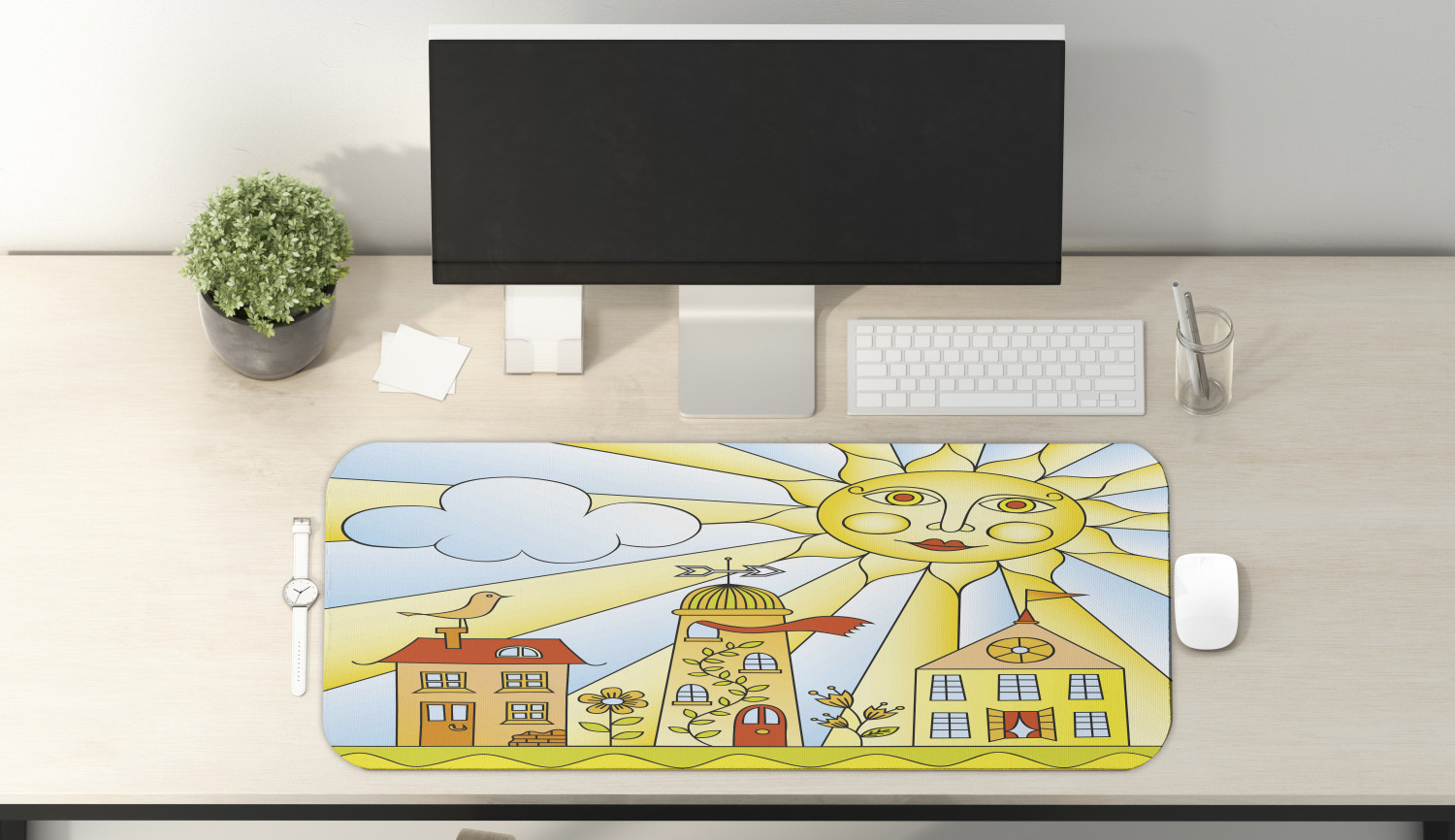 Ambesonne Garden Rectangle Non-Slip Mousepad, 31" x 12" Gaming Size - Picture 31 of 101