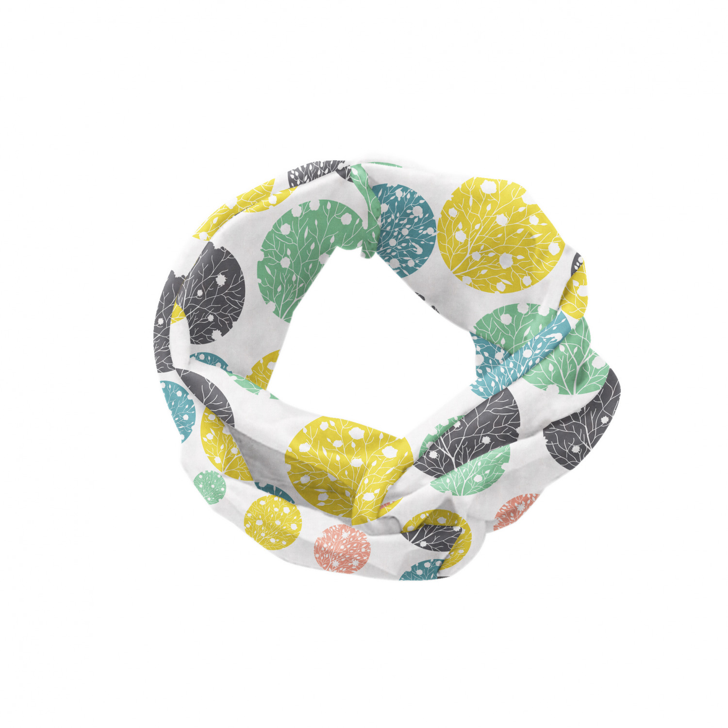 Ambesonne Geometric Head Scarf Hair Wrap Modern Nested Squares