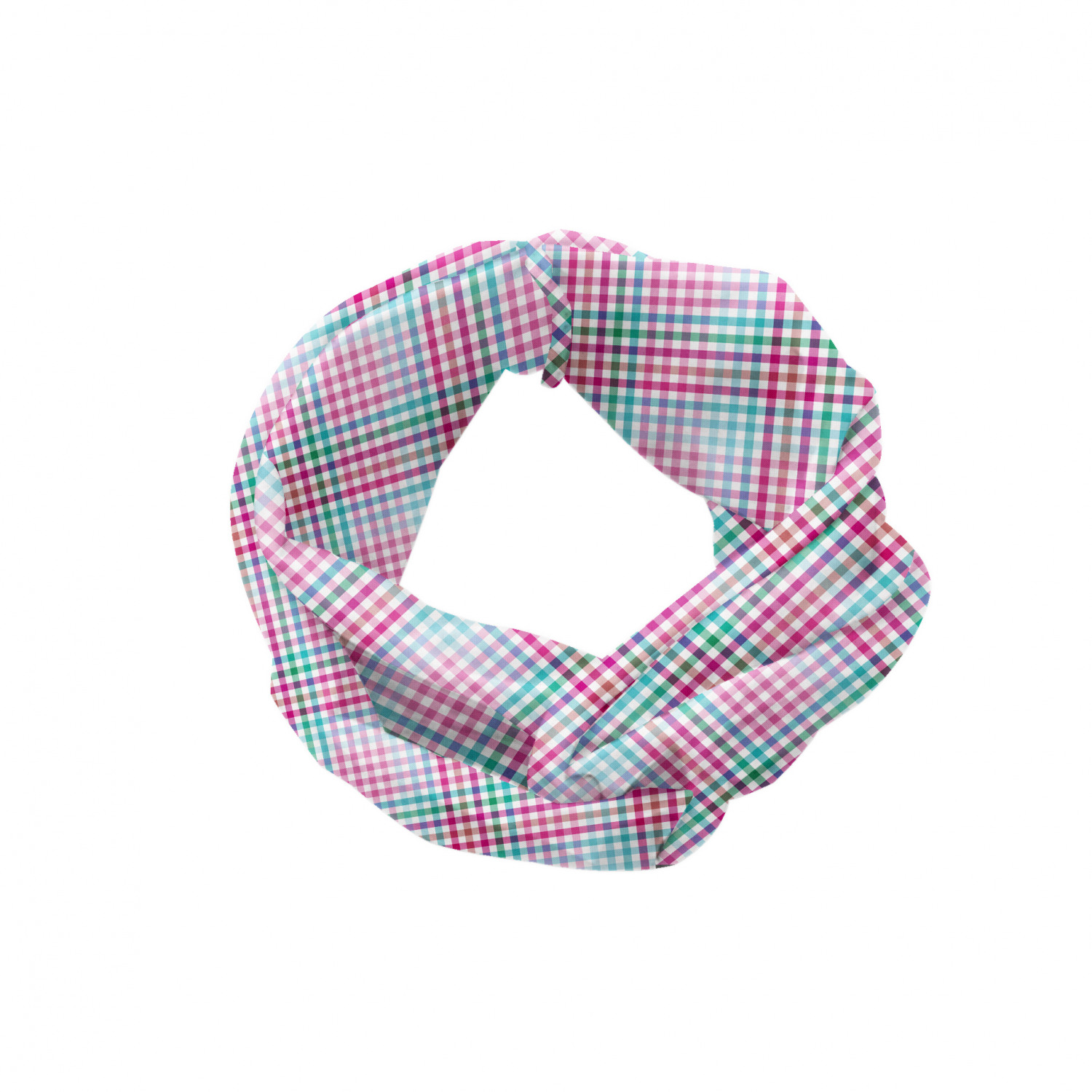 Ambesonne Geometric Head Scarf Hair Wrap Modern Nested Squares