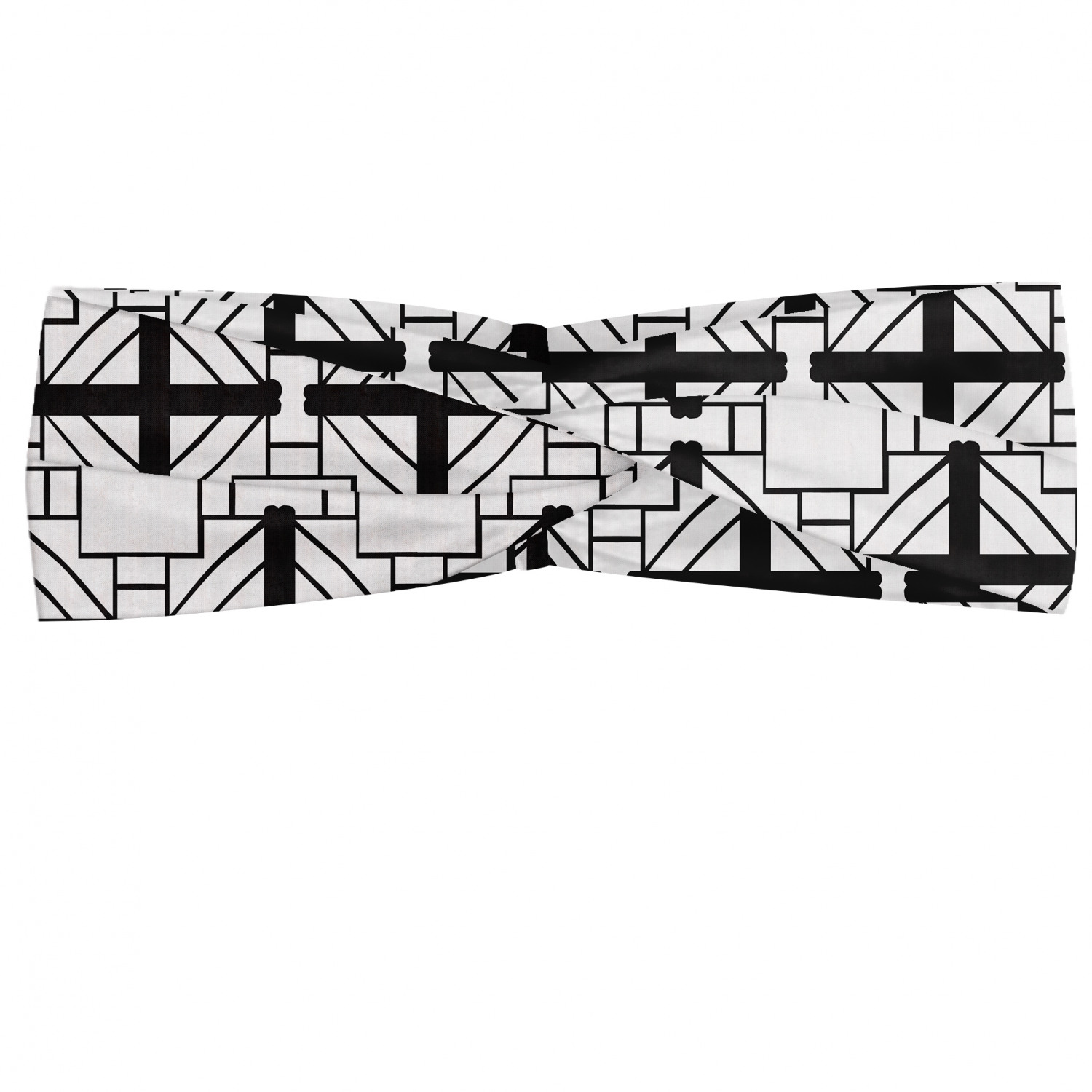 Ambesonne Modern Abstract Headband Elastic Soft Women's Bandana for Daily Use - Picture 4 of 93