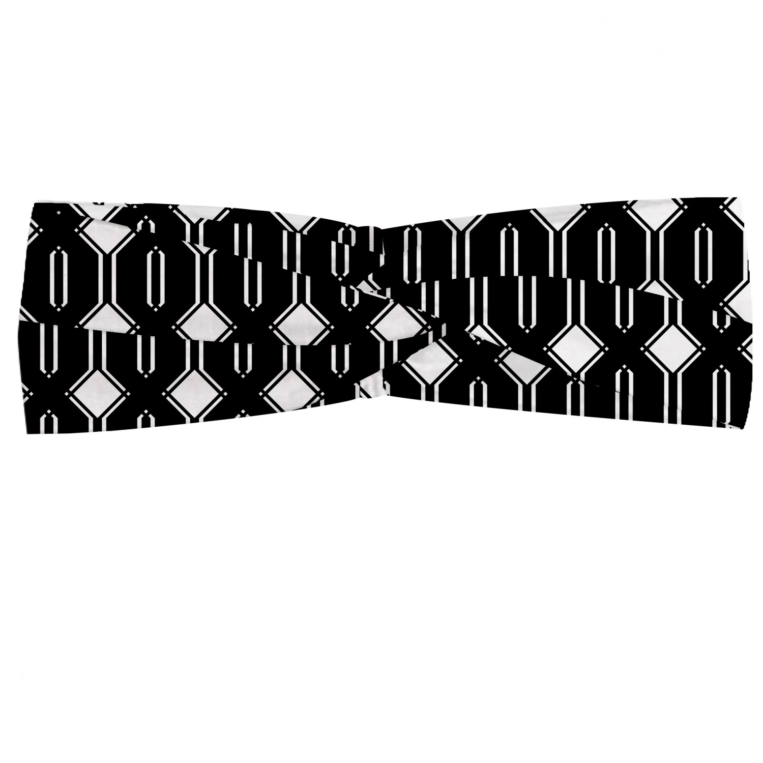 Ambesonne Geometric Modern Headband Elastic Soft Women's Bandana for Daily Use - Picture 70 of 121