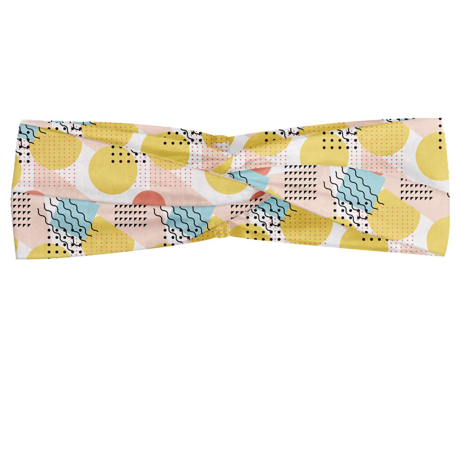 Ambesonne Geometric Modern Headband Elastic Soft Women's Bandana for Daily Use - Picture 110 of 121