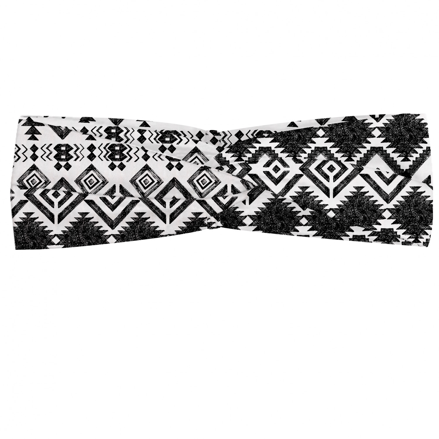Ambesonne Geometric Modern Headband Elastic Soft Women's Bandana for Daily Use - Picture 66 of 121