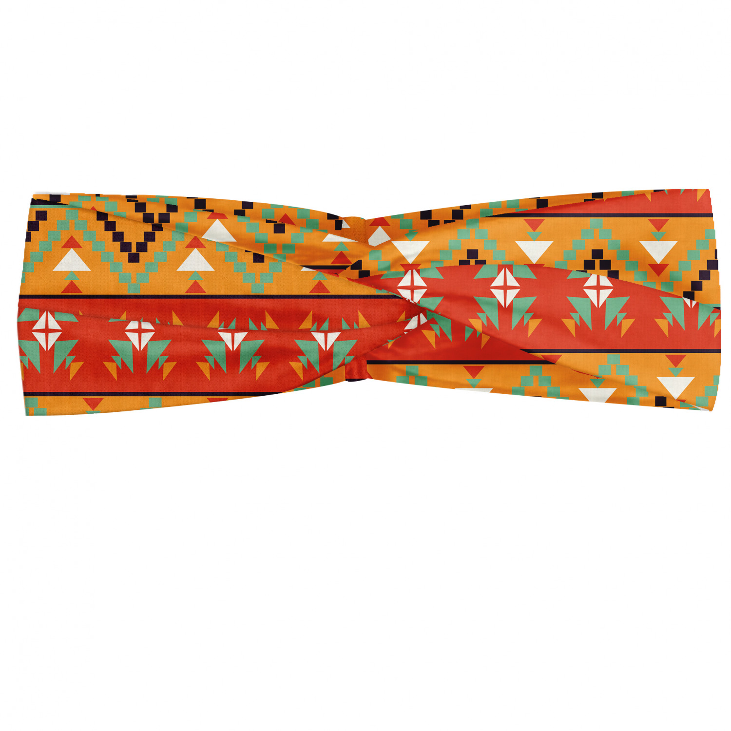 Ambesonne Abstract Shape Headband Elastic Soft Women's Bandana for Daily Use - Picture 104 of 123