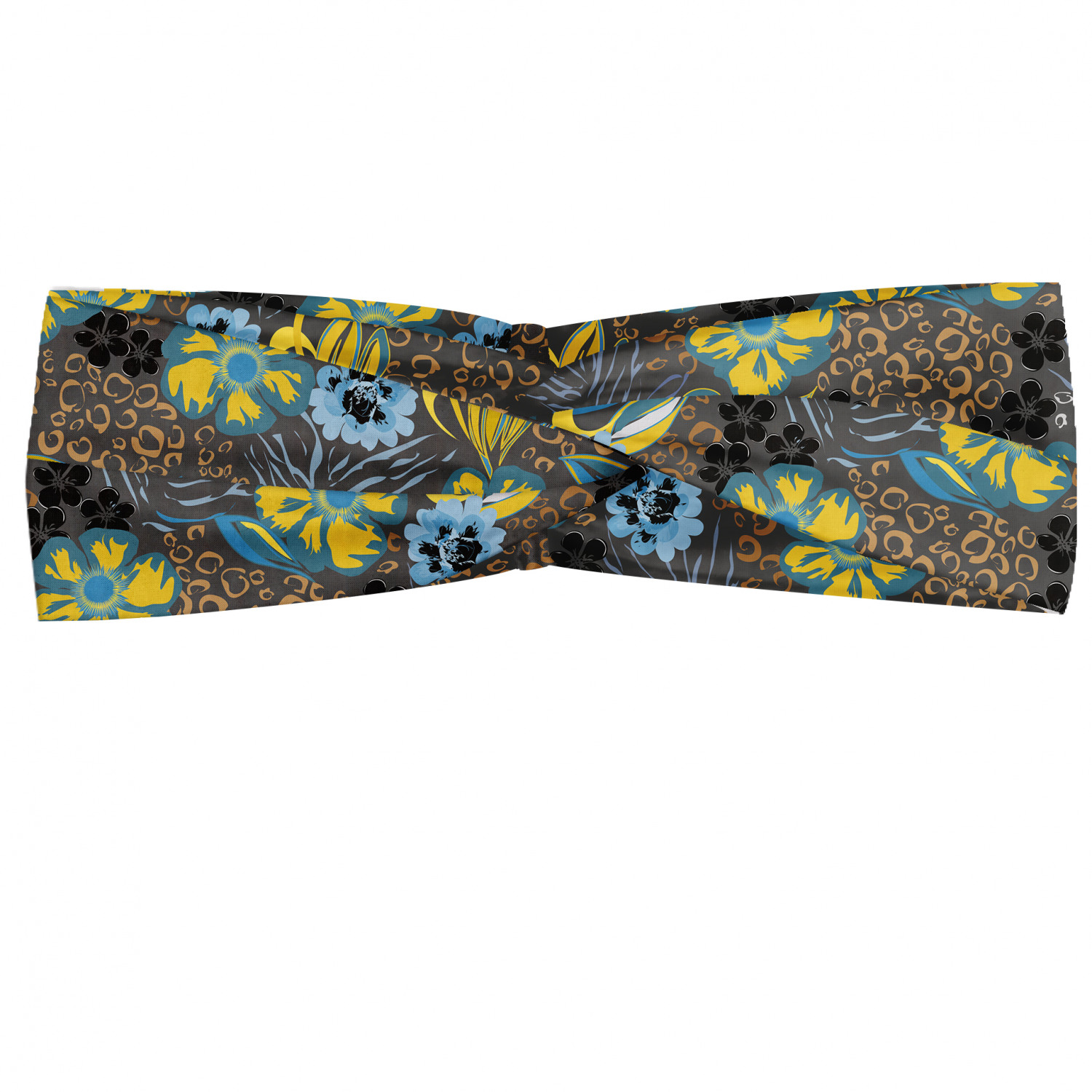 Ambesonne Abstract Shape Headband Elastic Soft Women's Bandana for Daily Use - Picture 40 of 123