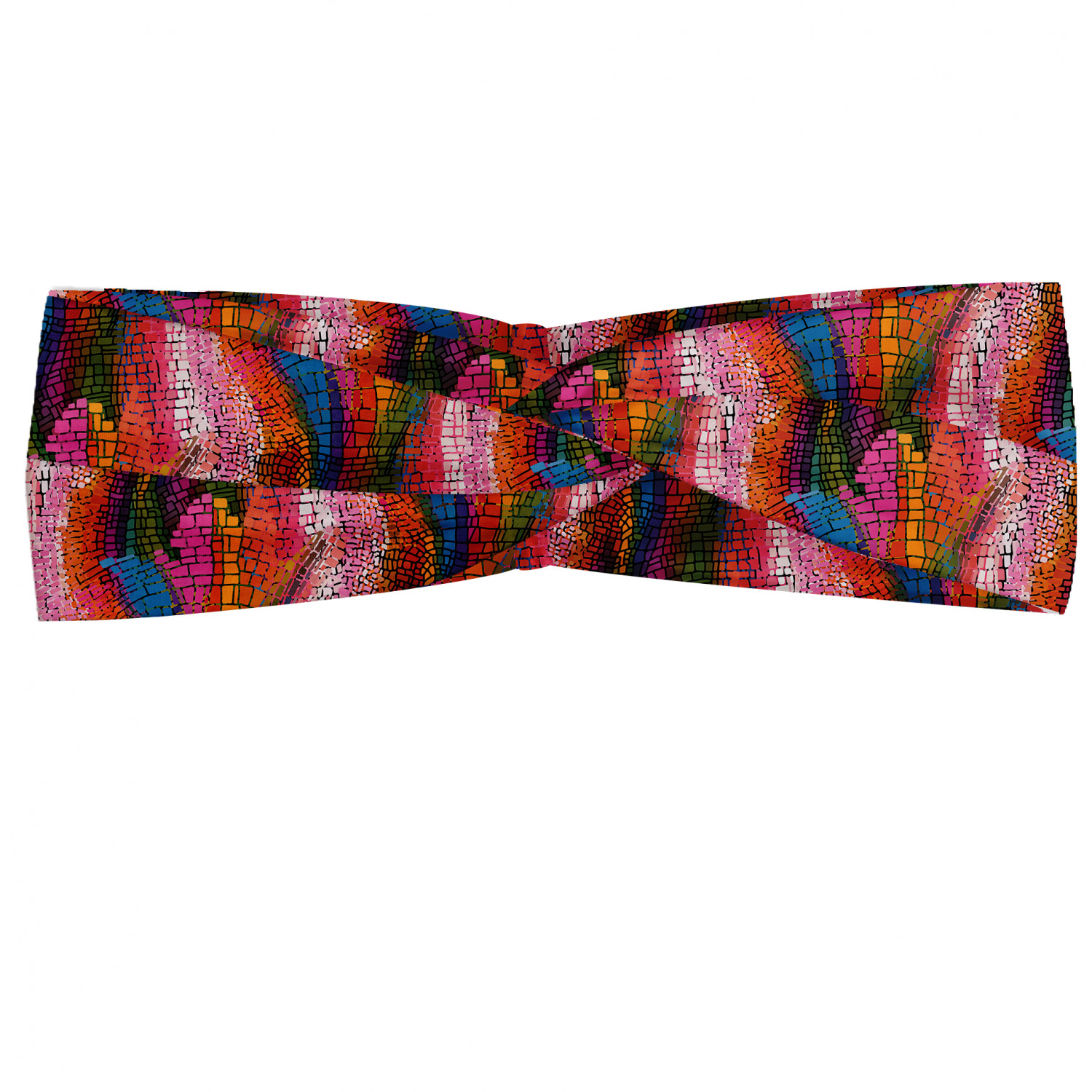 Ambesonne Abstract Shape Headband Elastic Soft Women's Bandana for Daily Use - Picture 26 of 123