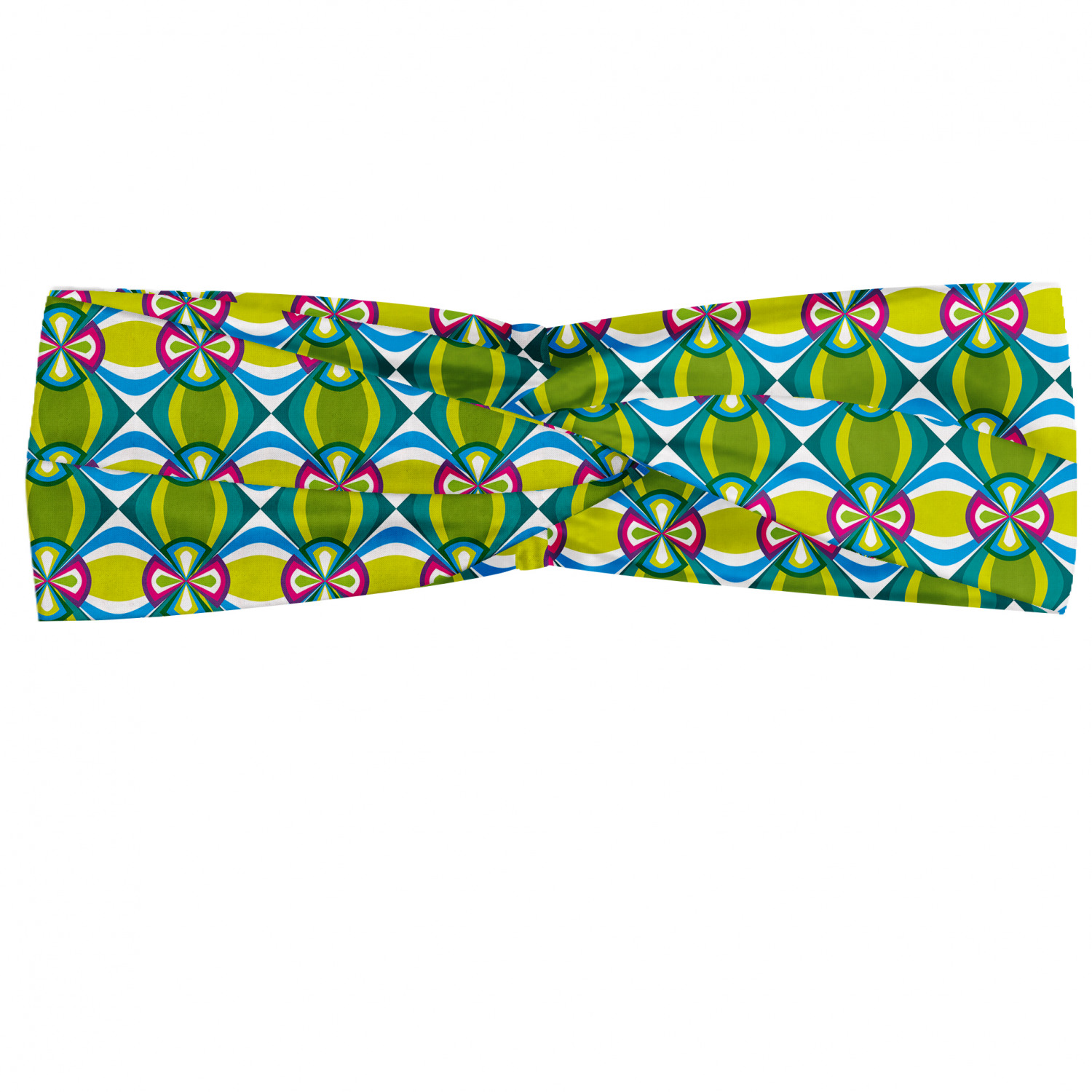 Ambesonne Abstract Shape Headband Elastic Soft Women's Bandana for Daily Use - Picture 36 of 123