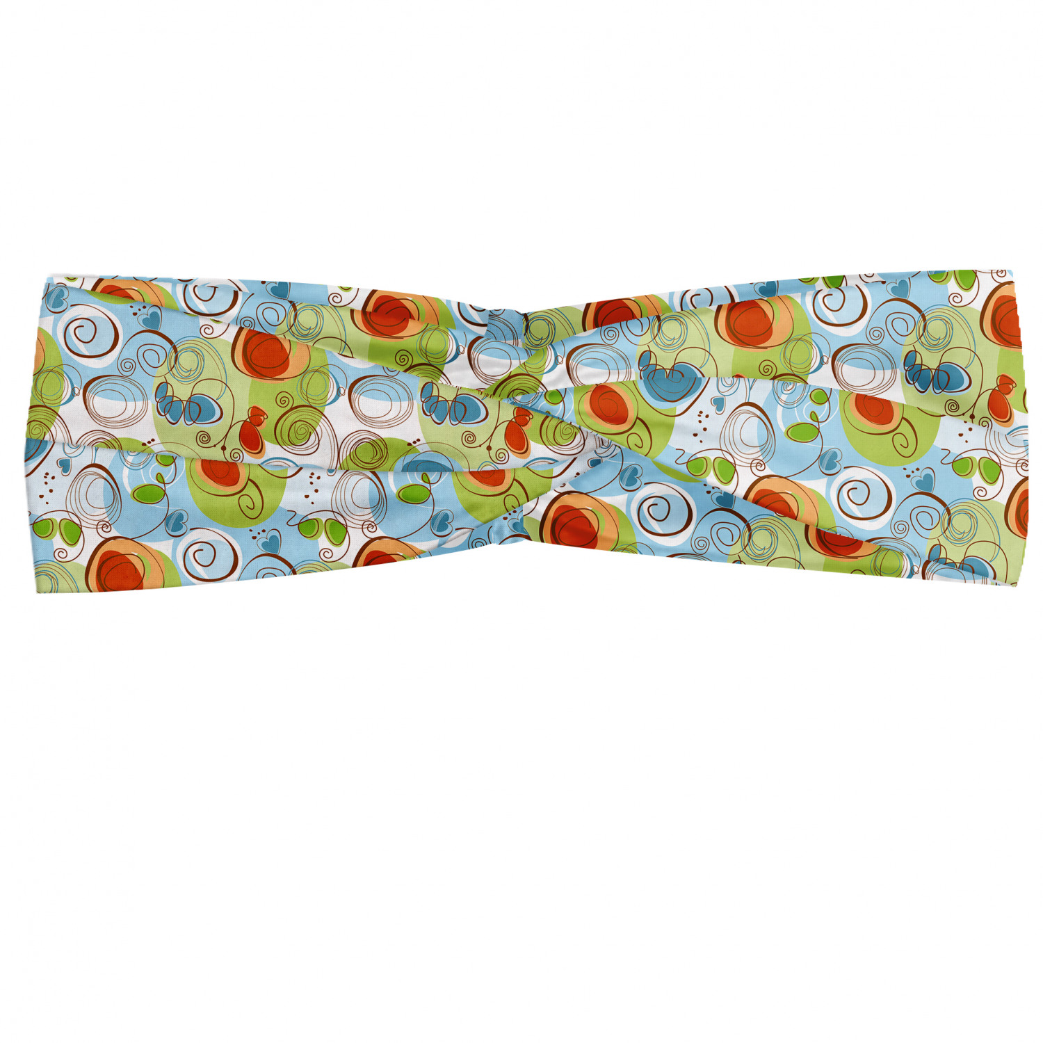 Ambesonne Abstract Shape Headband Elastic Soft Women's Bandana for Daily Use - Picture 50 of 123