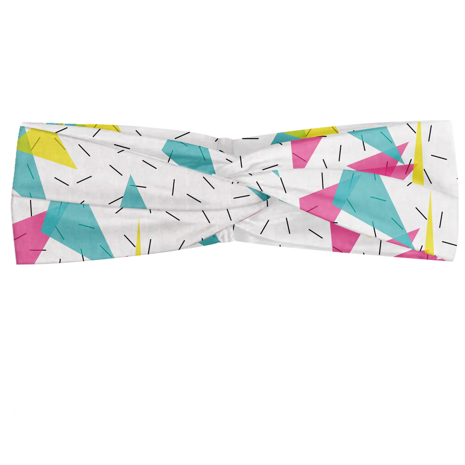 Ambesonne Abstract Shape Headband Elastic Soft Women's Bandana for Daily Use - Picture 62 of 123