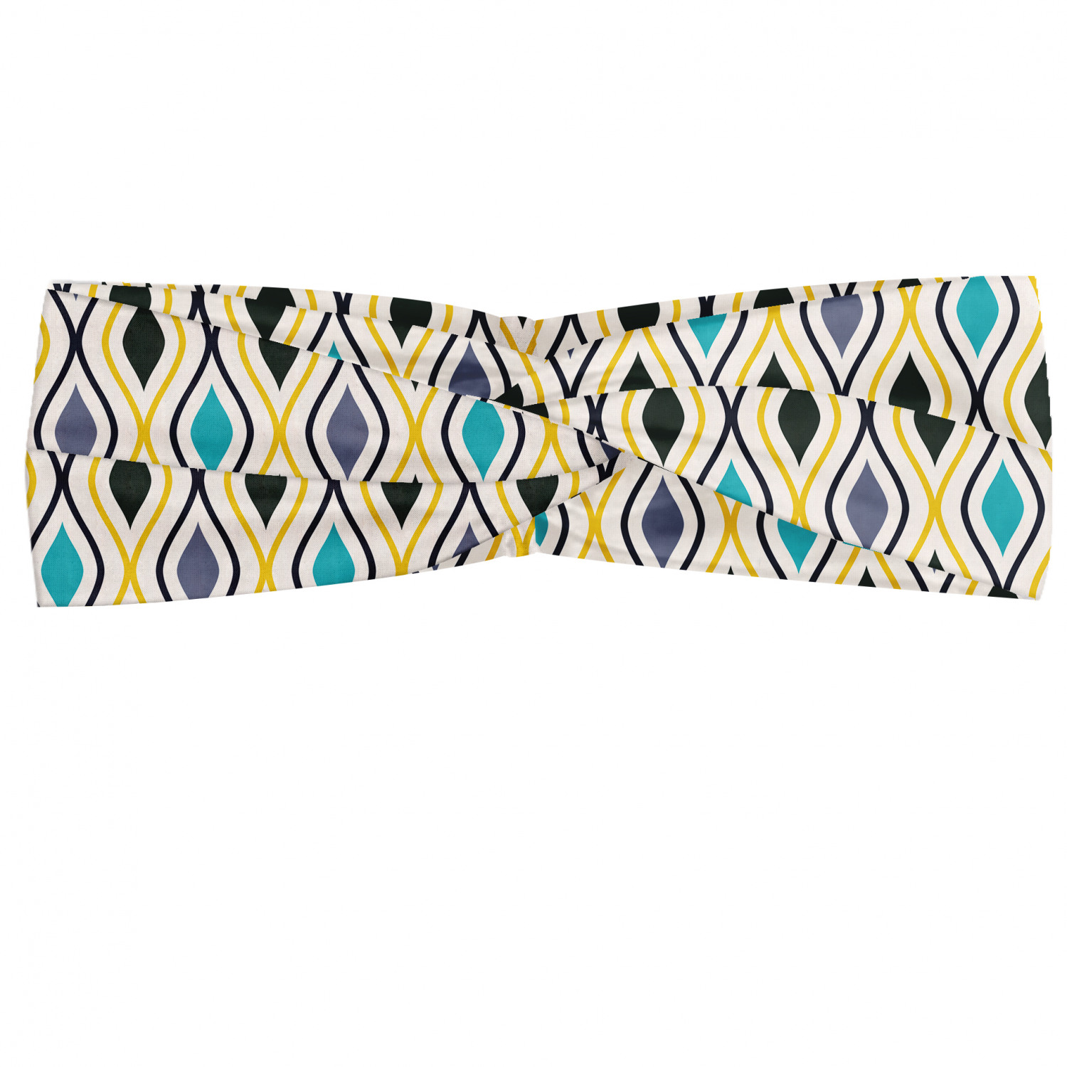 Ambesonne Abstract Shape Headband Elastic Soft Women's Bandana for Daily Use - Picture 68 of 123
