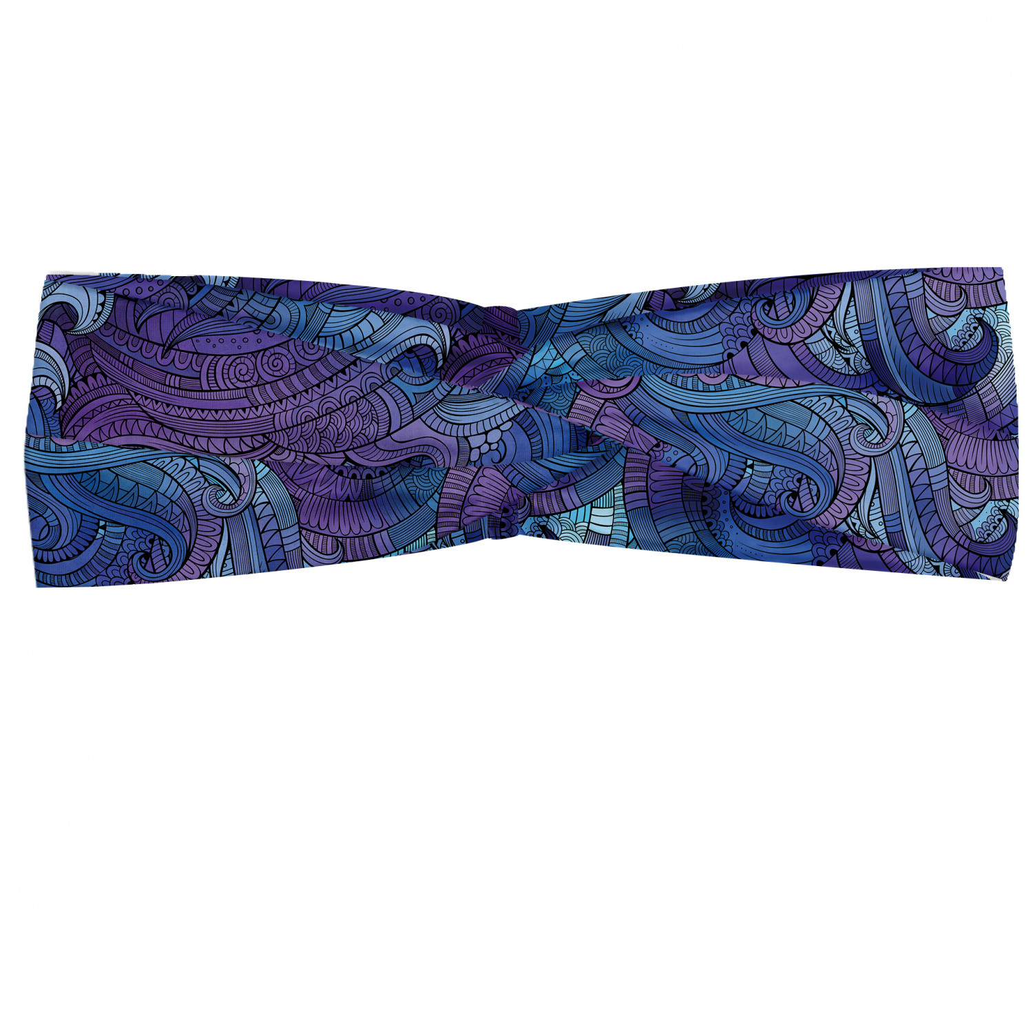 Ambesonne Abstract Shape Headband Elastic Soft Women's Bandana for Daily Use - Picture 66 of 123