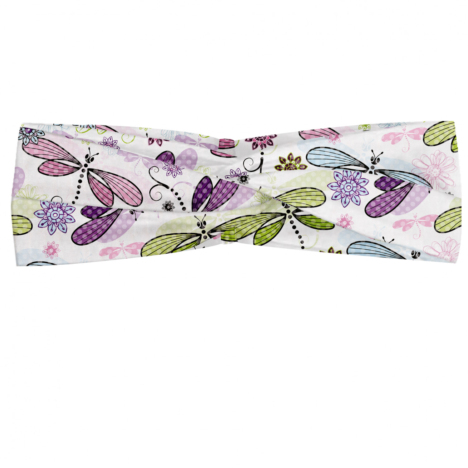 Ambesonne Abstract Shape Headband Elastic Soft Women's Bandana for Daily Use - Picture 34 of 123