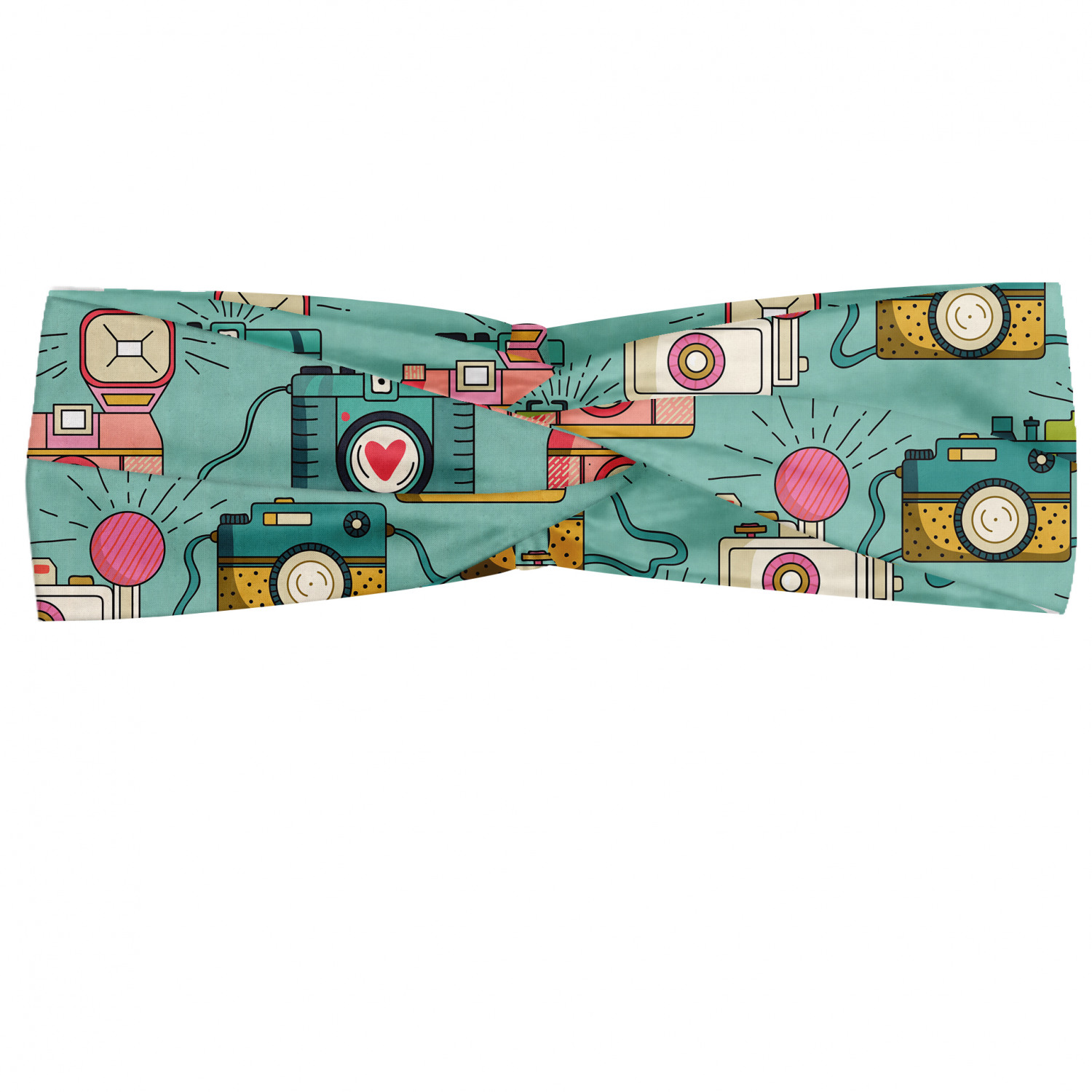 Ambesonne Retro Scenes Headband Elastic Soft Women's Bandana for Daily Use - Picture 66 of 123