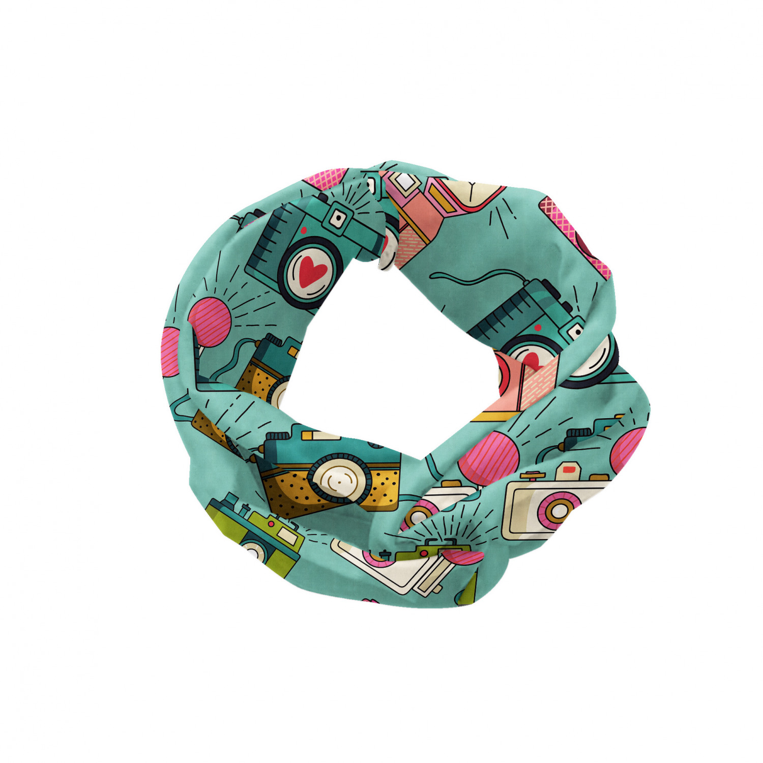 Ambesonne Retro Scenes Headband Elastic Soft Women's Bandana for Daily Use - Picture 67 of 123