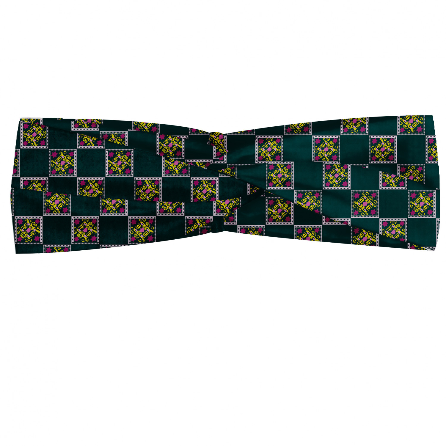 Ambesonne Retro Scenes Headband Elastic Soft Women's Bandana for Daily Use - Picture 102 of 123