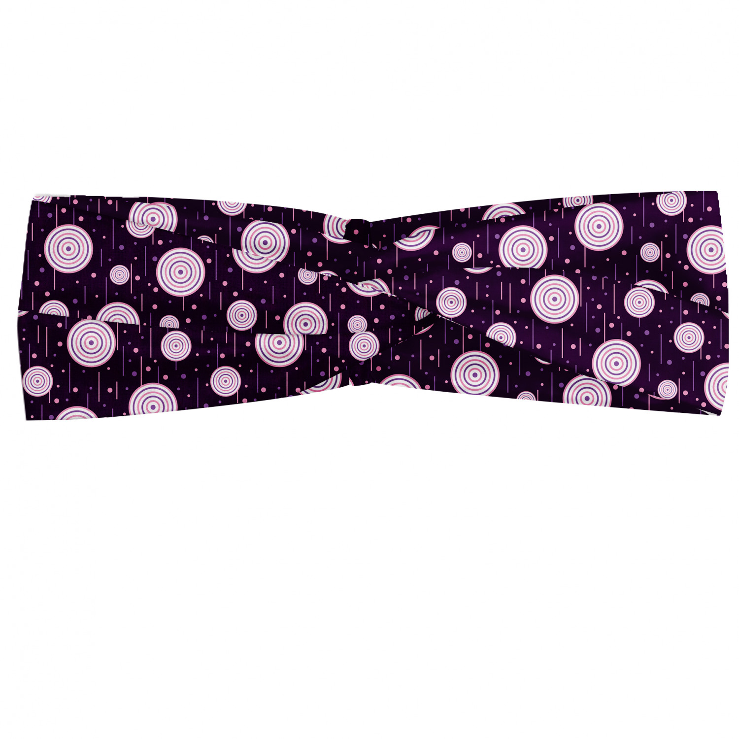 Ambesonne Retro Scenes Headband Elastic Soft Women's Bandana for Daily Use - Picture 20 of 123