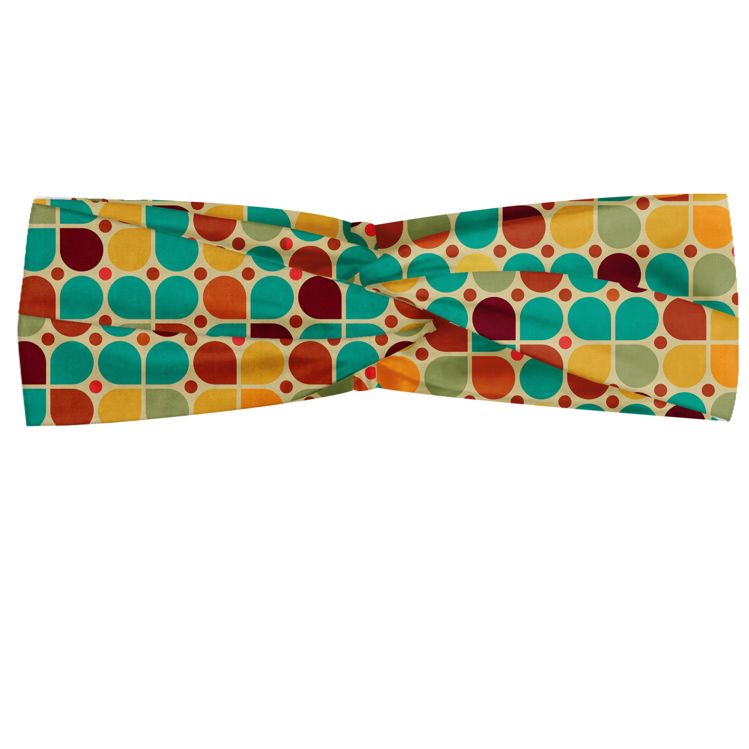 Ambesonne Retro Scenes Headband Elastic Soft Women's Bandana for Daily Use - Picture 86 of 123