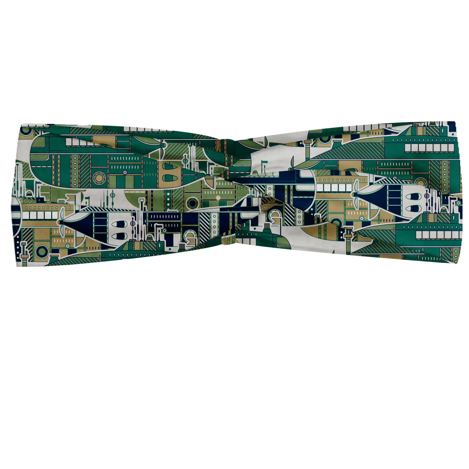 Ambesonne Retro Scenes Headband Elastic Soft Women's Bandana for Daily Use - Picture 76 of 123