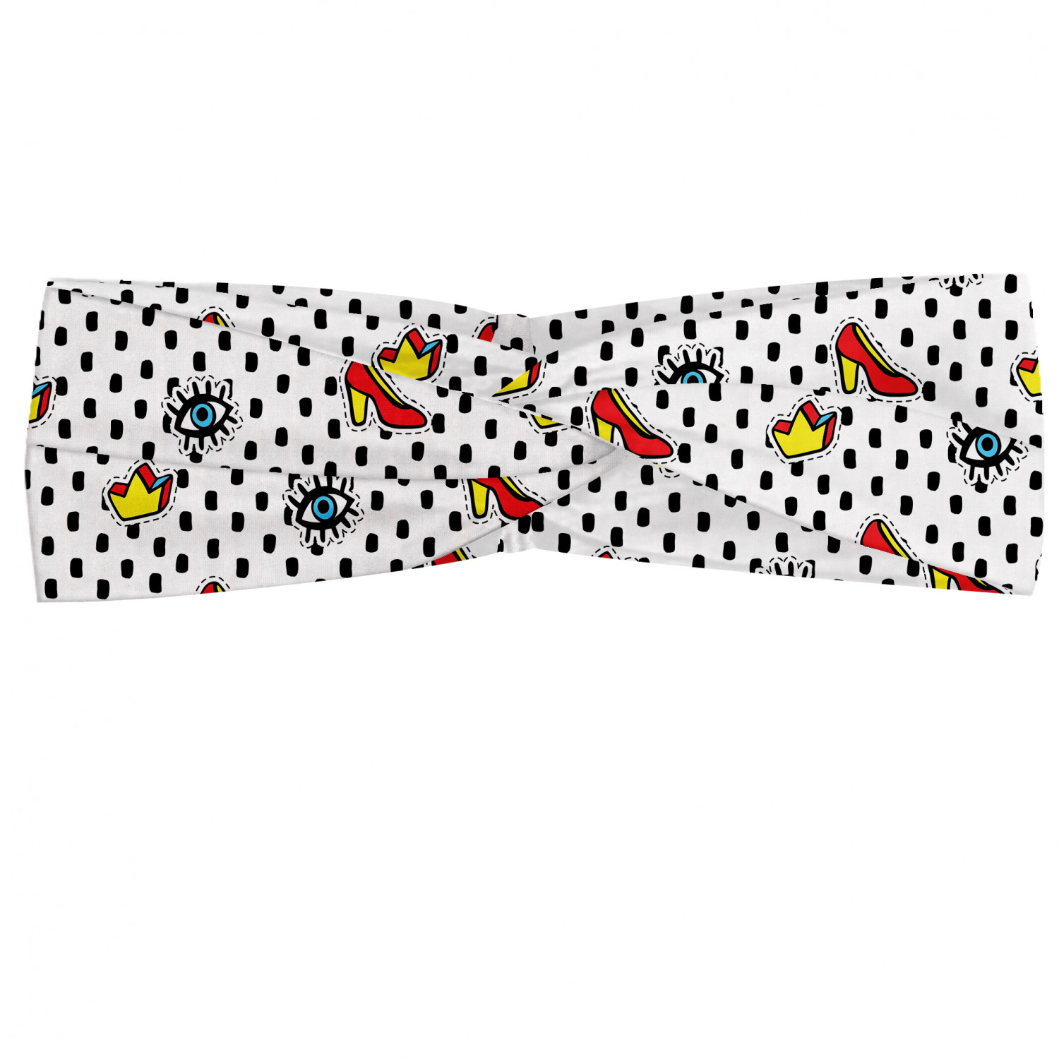 Ambesonne Retro Scenes Headband Elastic Soft Women's Bandana for Daily Use - Picture 36 of 123