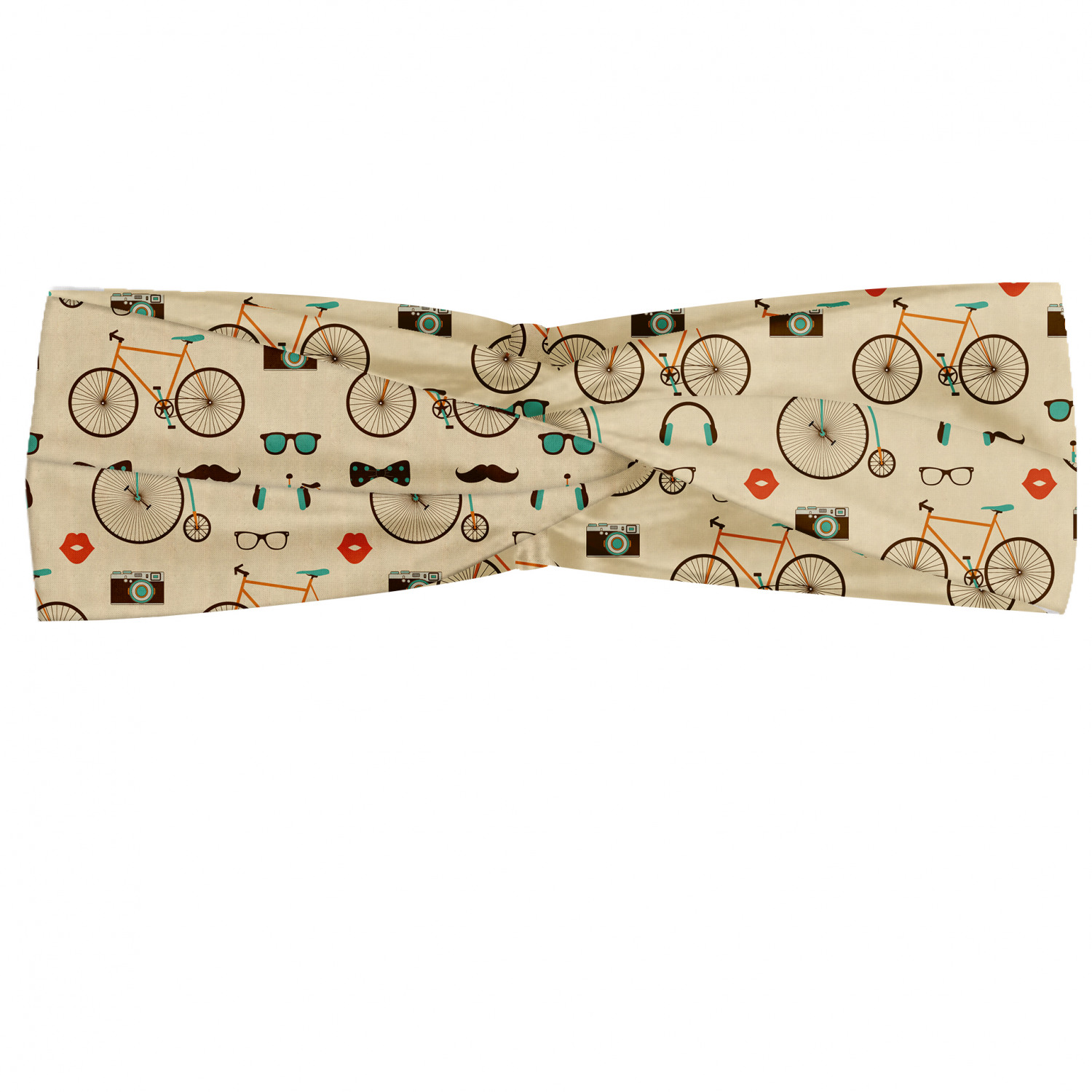 Ambesonne Retro Scenes Headband Elastic Soft Women's Bandana for Daily Use - Picture 64 of 123