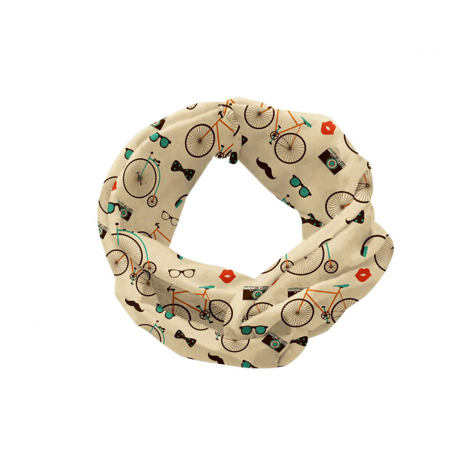 Ambesonne Retro Scenes Headband Elastic Soft Women's Bandana for Daily Use - Picture 65 of 123