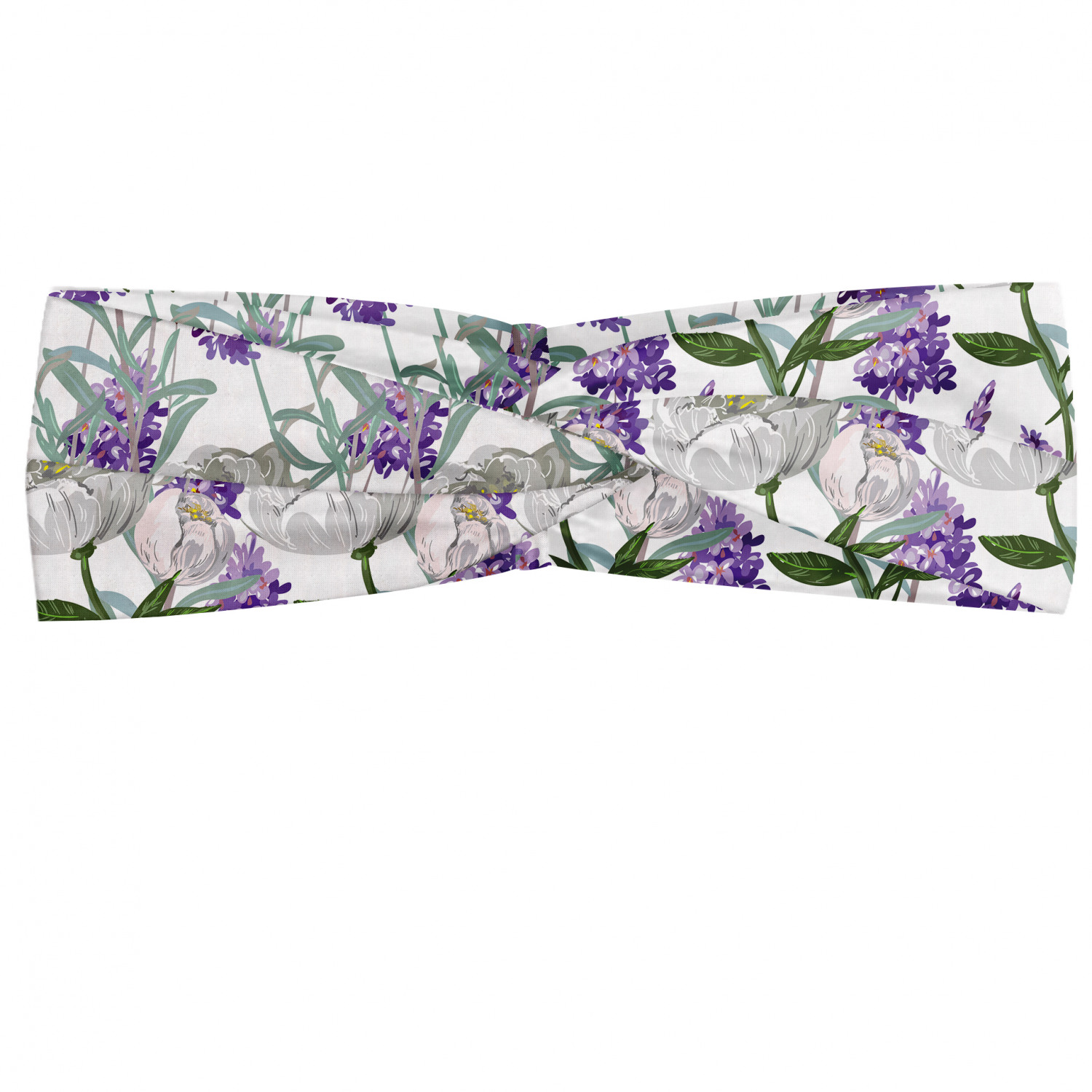 Ambesonne Botanical Form Headband Elastic Soft Women's Bandana for Daily Use - Picture 62 of 123