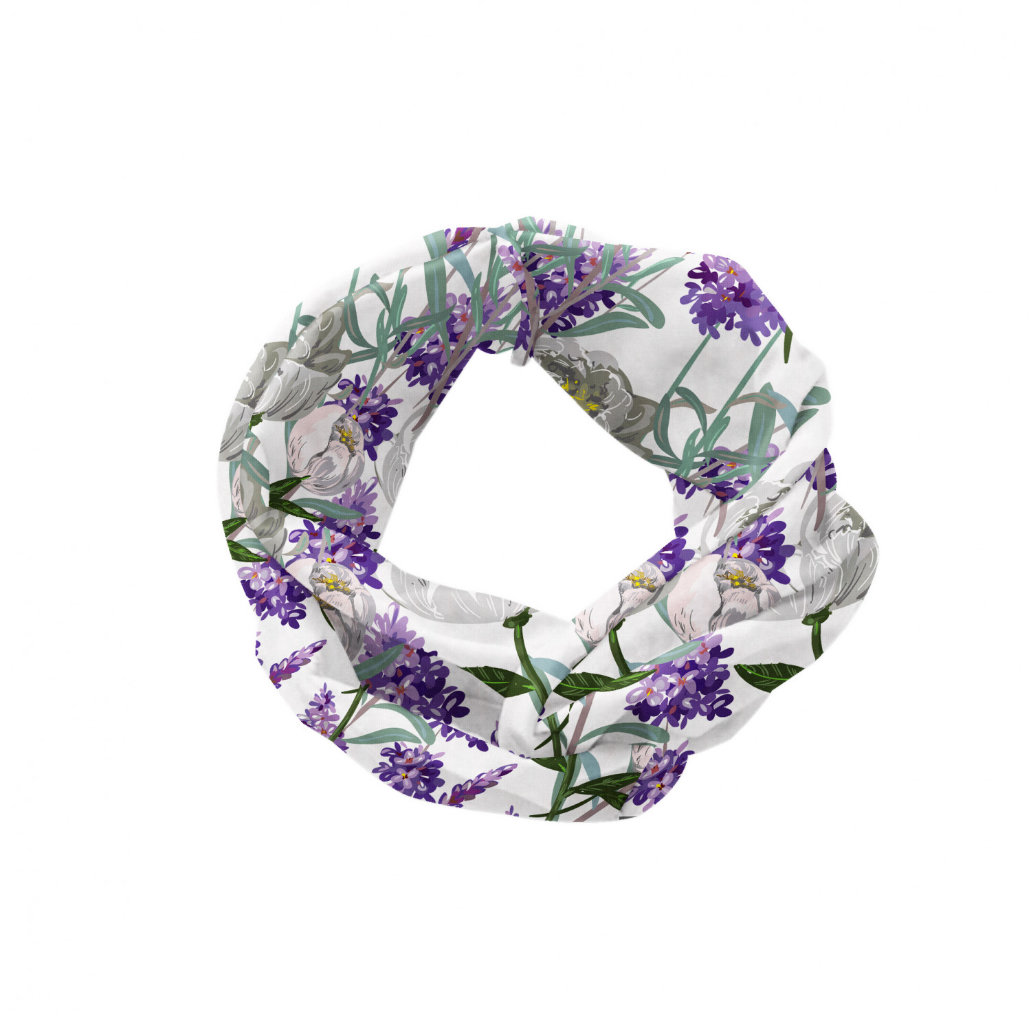 Ambesonne Botanical Form Headband Elastic Soft Women's Bandana for Daily Use - Picture 63 of 123