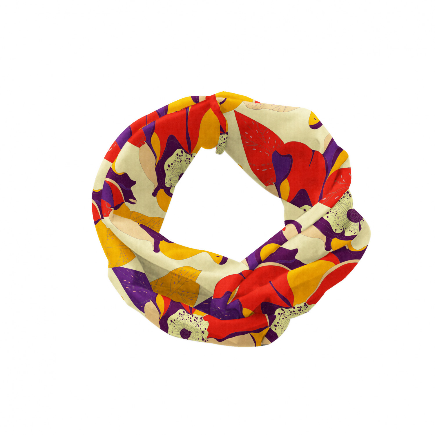Ambesonne Botanical Form Headband Elastic Soft Women's Bandana for Daily Use - Picture 31 of 123