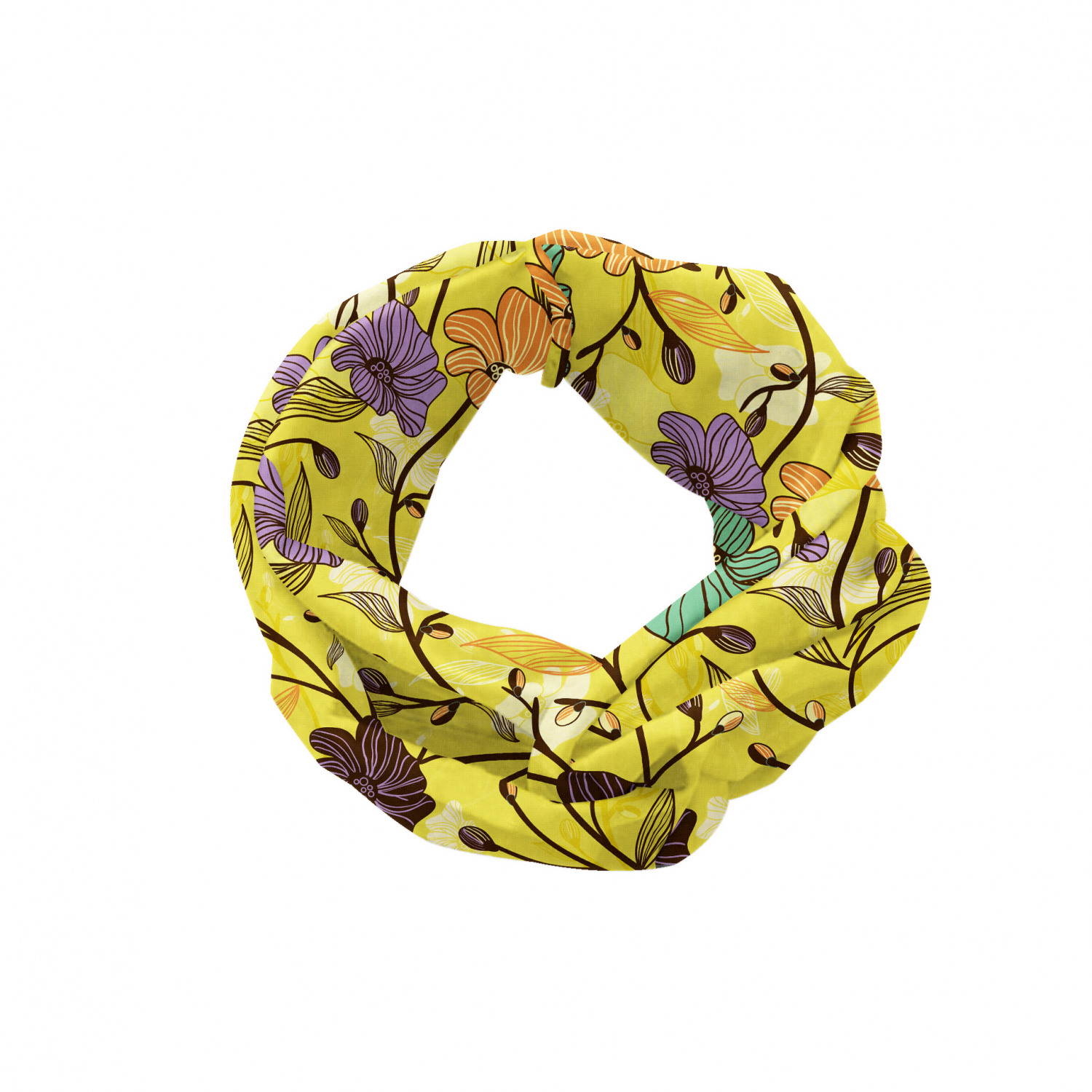 Ambesonne Botanical Form Headband Elastic Soft Women's Bandana for Daily Use - Picture 101 of 123