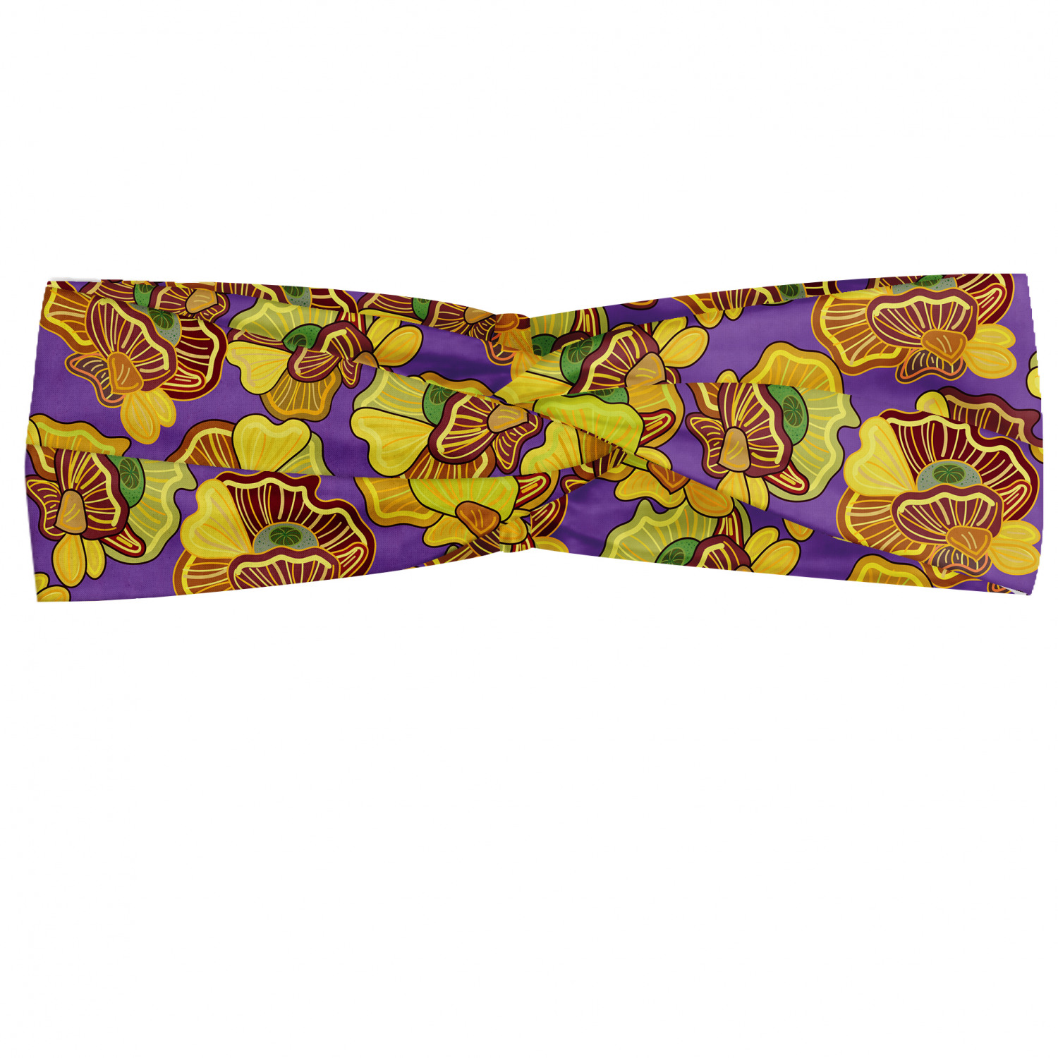 Ambesonne Botanical Form Headband Elastic Soft Women's Bandana for Daily Use - Picture 38 of 123