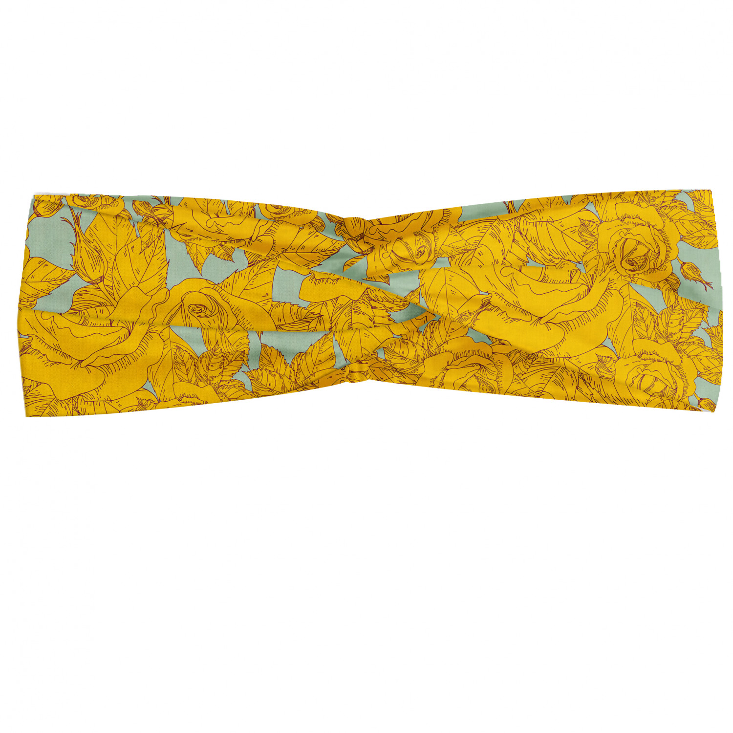 Ambesonne Botanical Form Headband Elastic Soft Women's Bandana for Daily Use - Picture 94 of 123