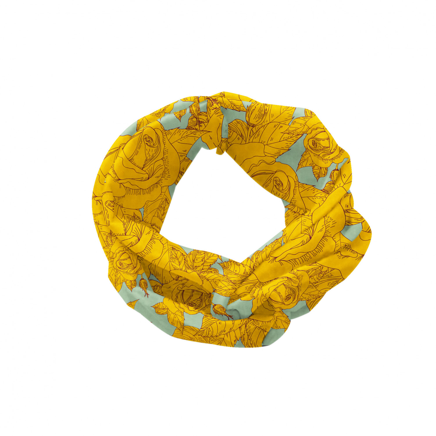 Ambesonne Botanical Form Headband Elastic Soft Women's Bandana for Daily Use - Picture 95 of 123