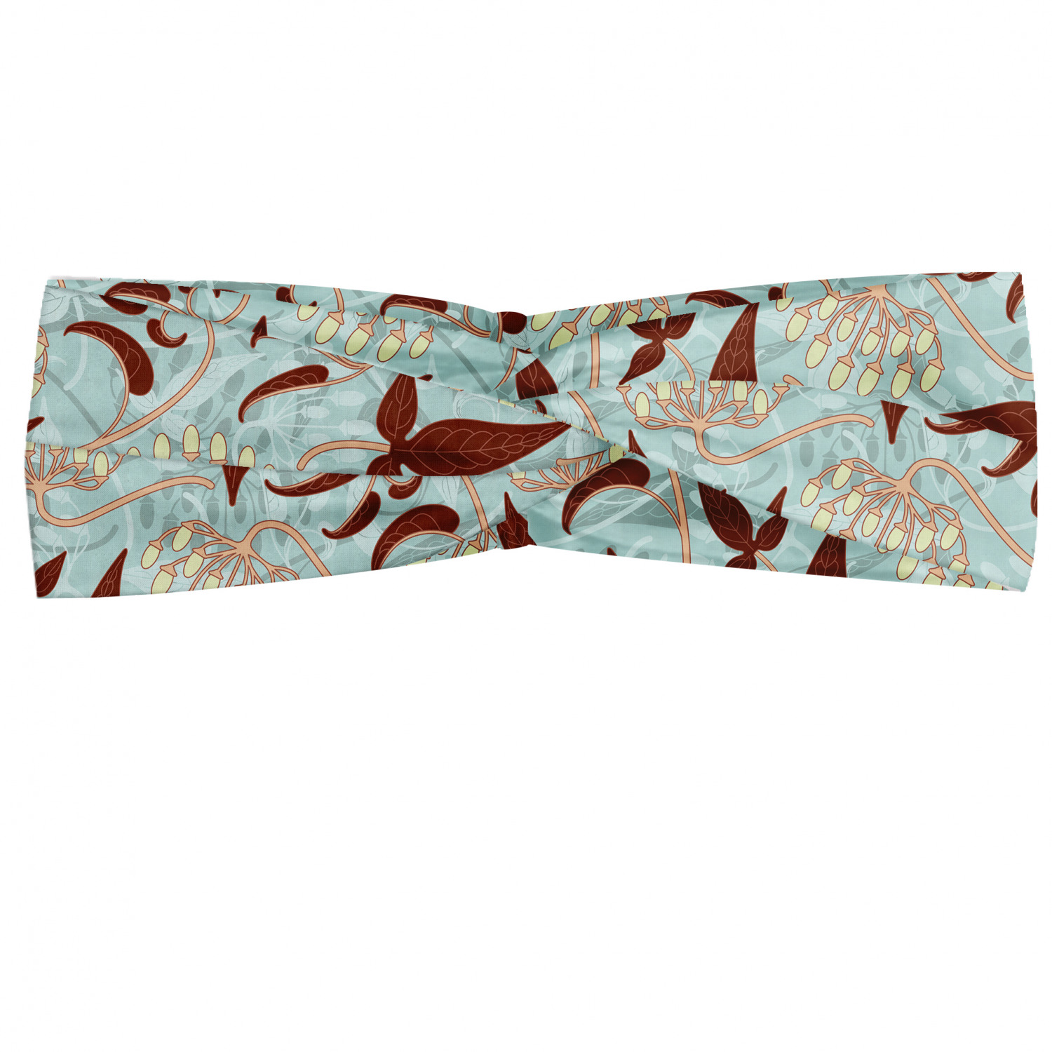 Ambesonne Botanical Form Headband Elastic Soft Women's Bandana for Daily Use - Picture 68 of 123